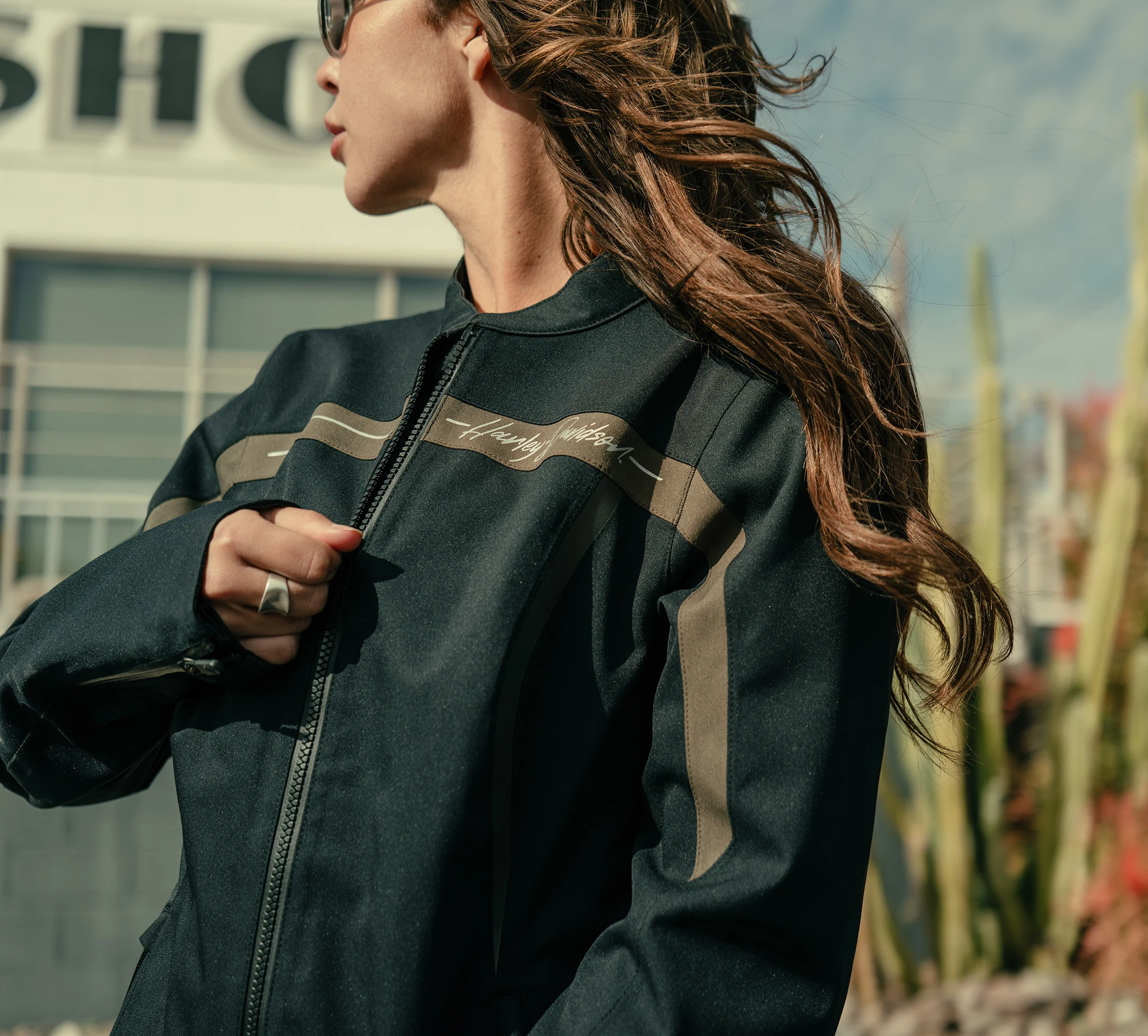 Women's H-D Waterproof Textile Riding Jacket