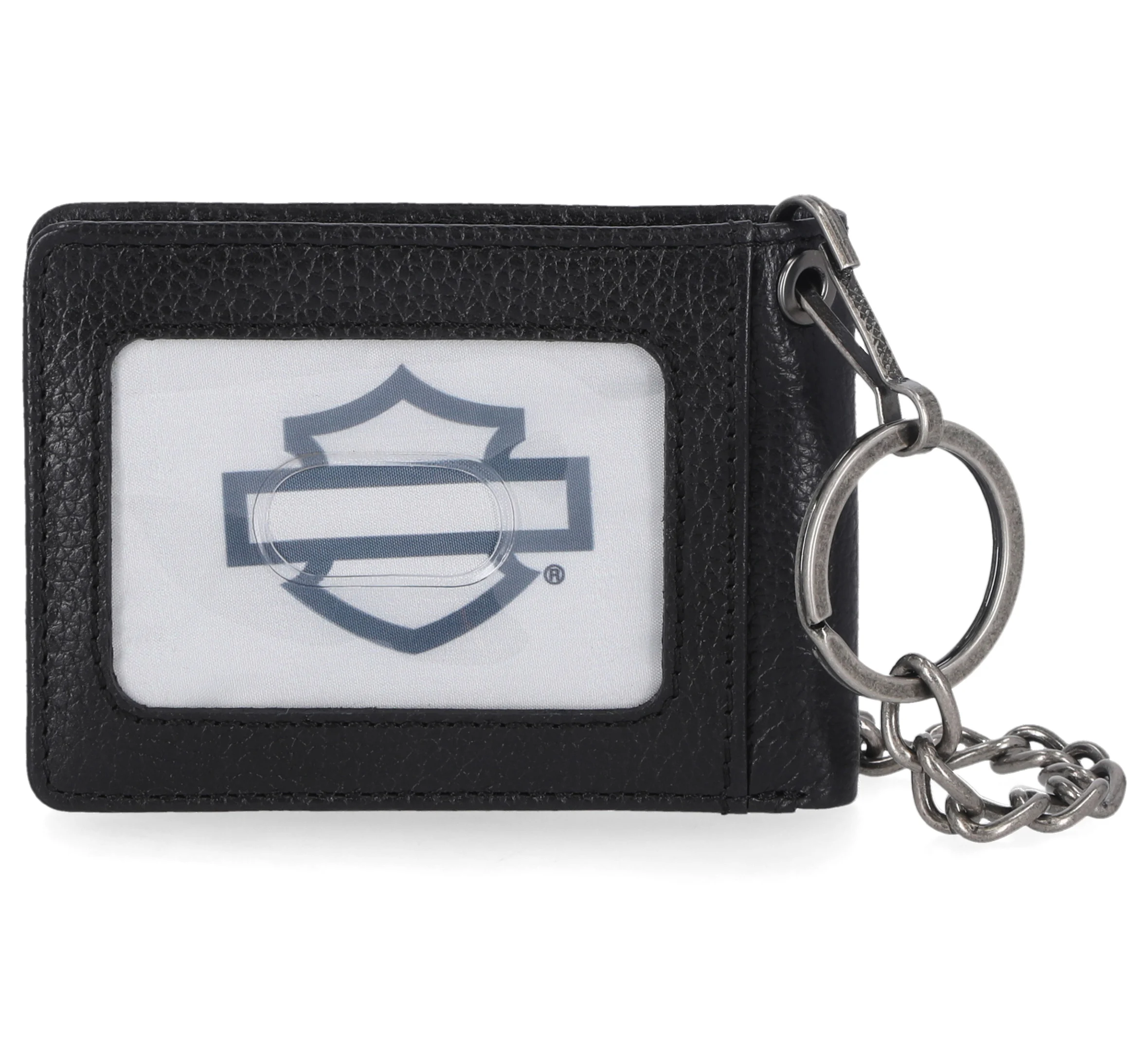 Bar & Shield Front Pocket Wallet With Chain