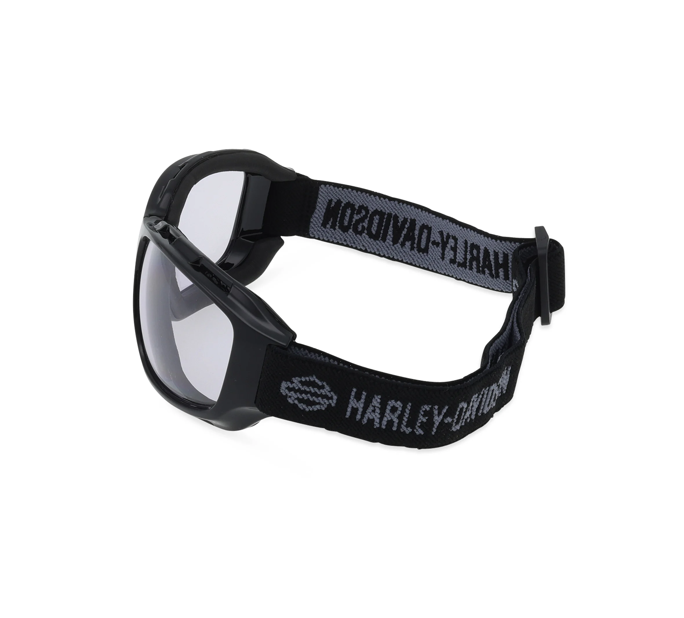 Battery Rectangular Foldable Goggle Performance Sunglasses - Shiny Black