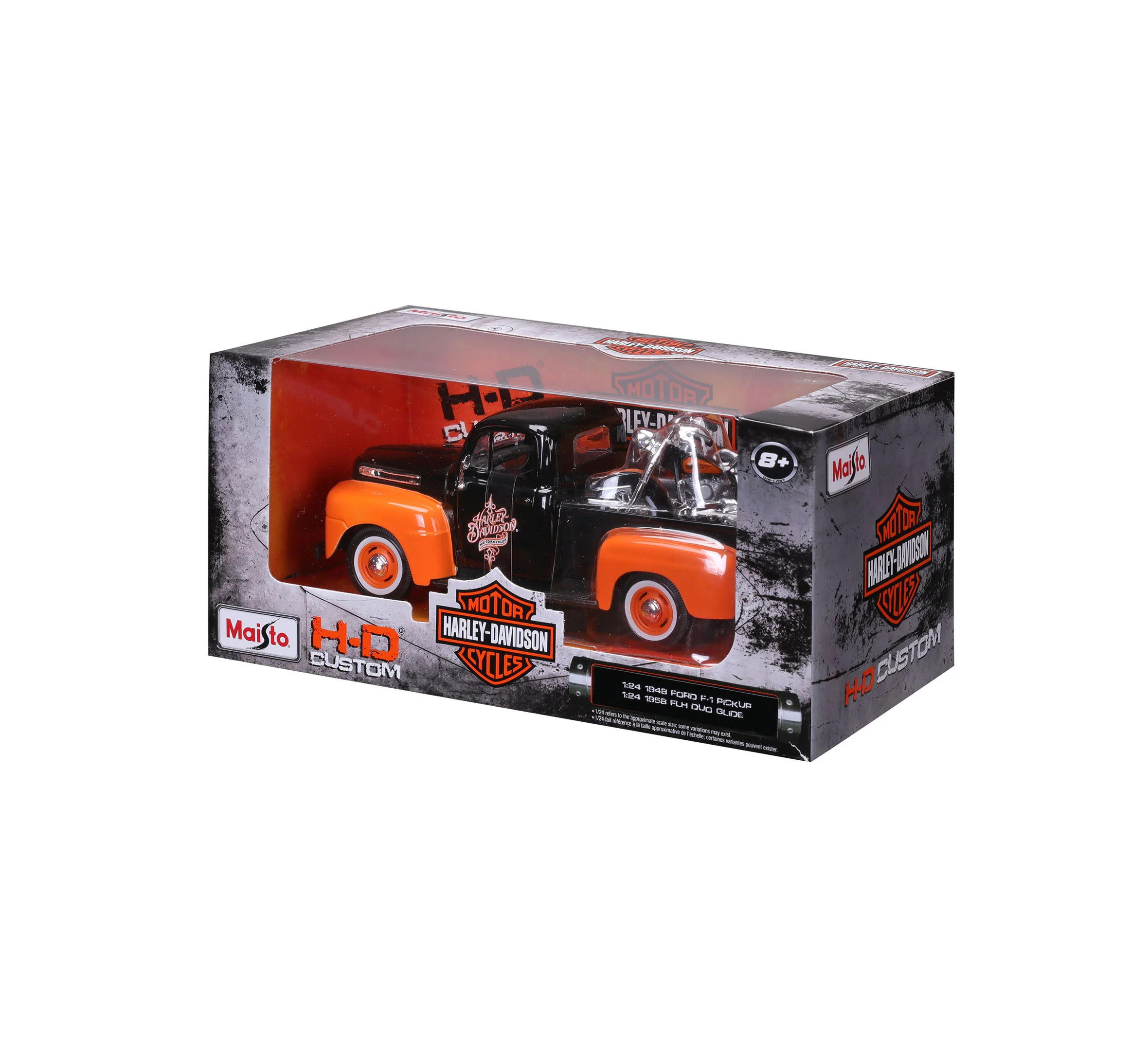 H-D '58 FLH Duo Glide + '48 Ford F-1