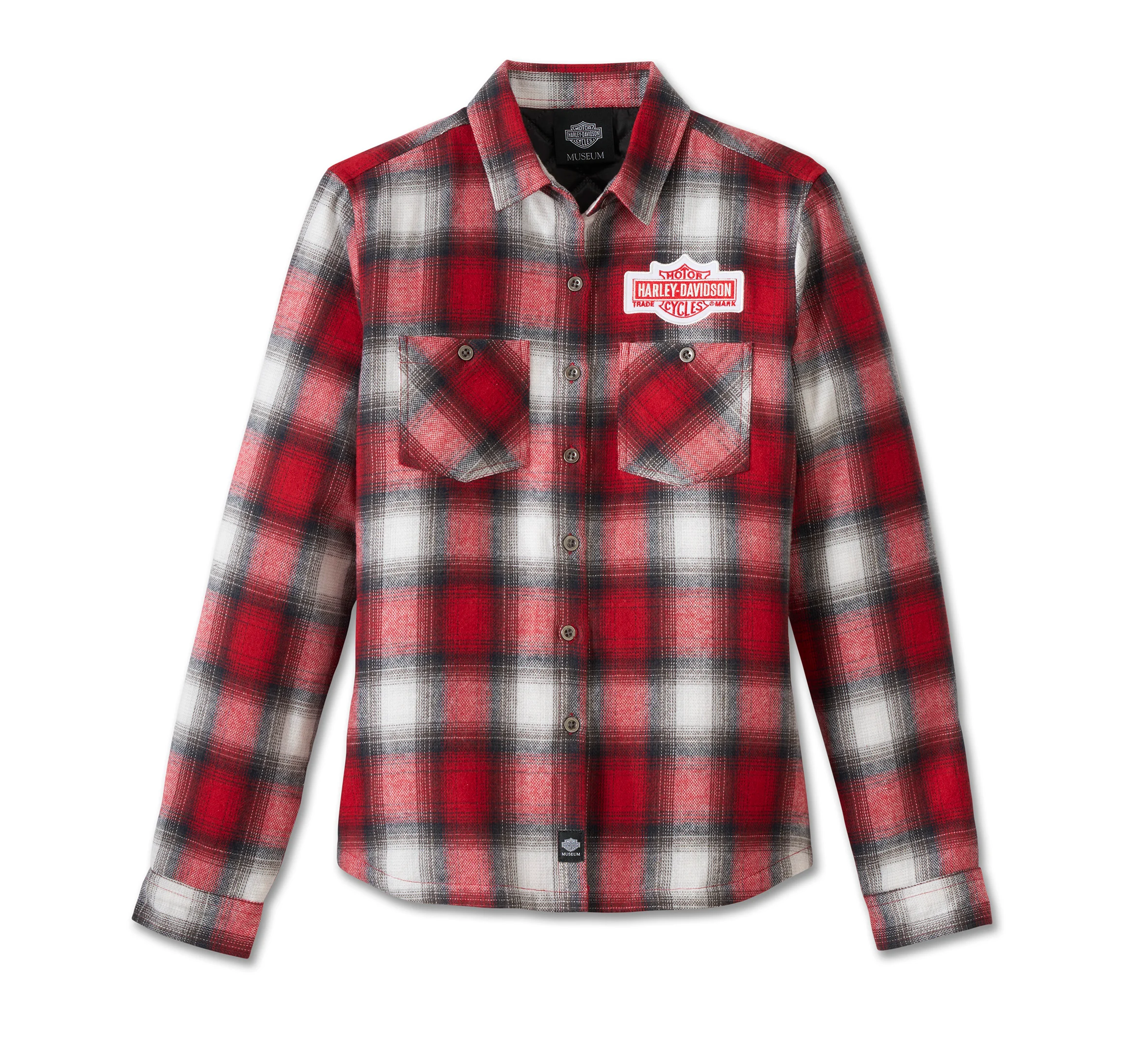 Women's Plaid Bar & Shield Midweight Shirt Jacket