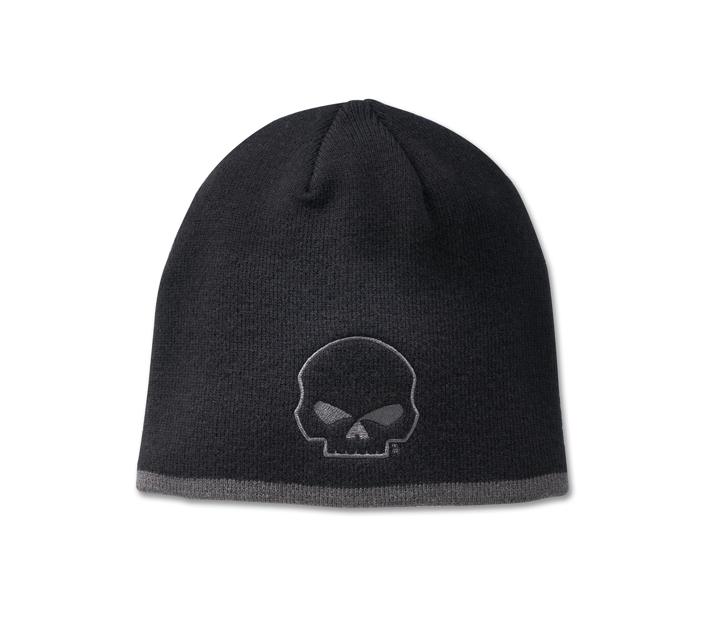 Willie G Skull Knit Beanie - Black Beauty