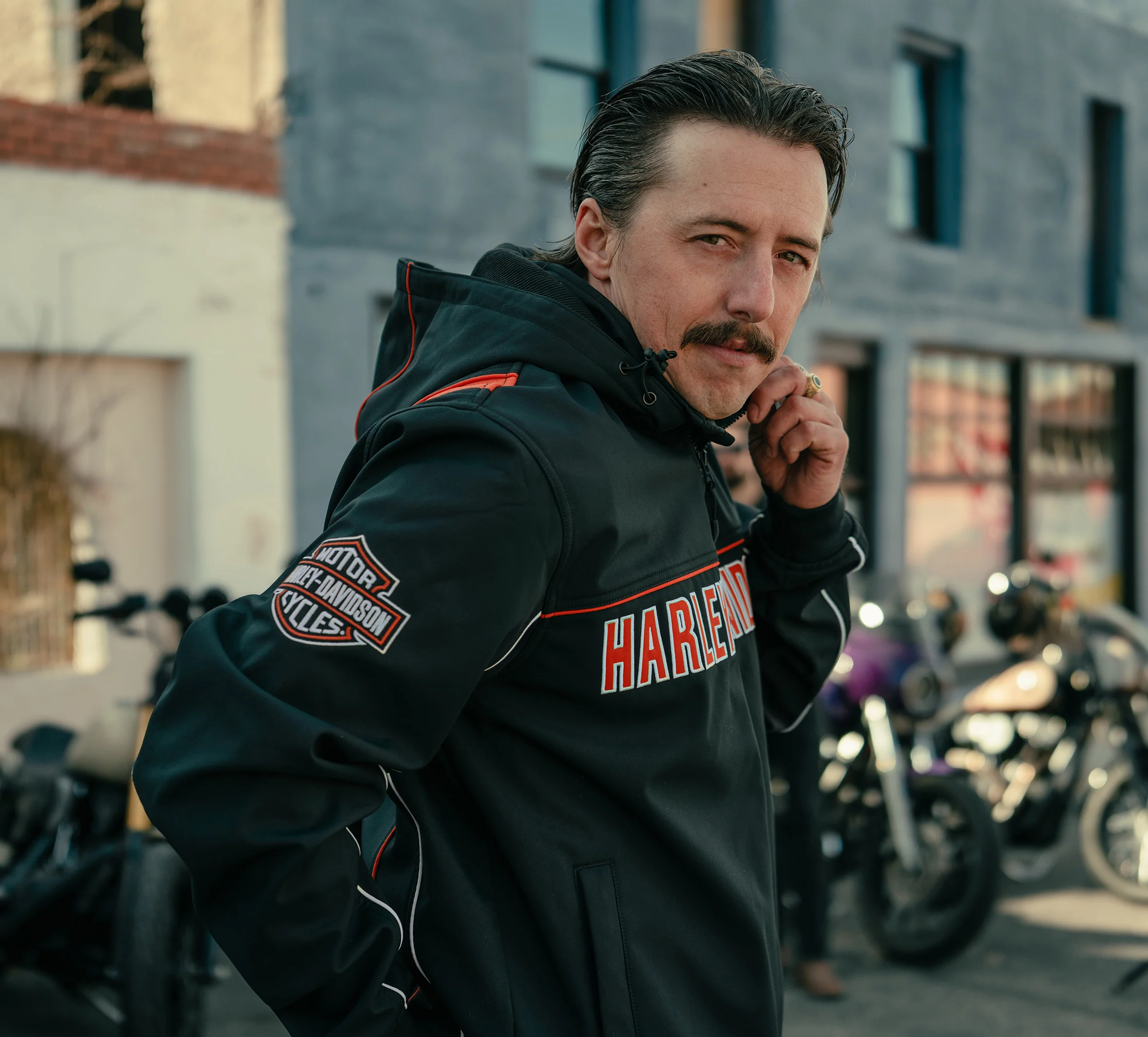 Men's Idyll Windproof Soft Shell Jacket - Harley Black