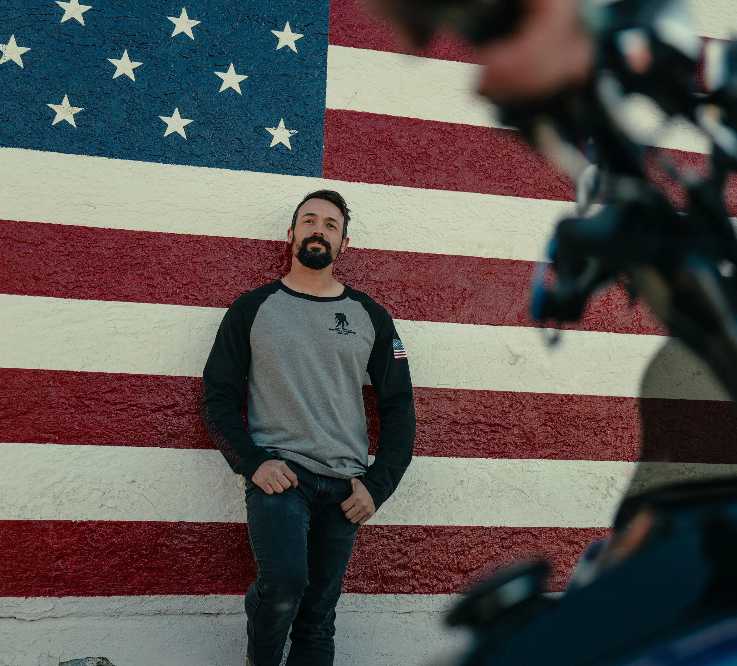 Men's Harley-Davidson Wounded Warrior Project Stripes Baseball Tee