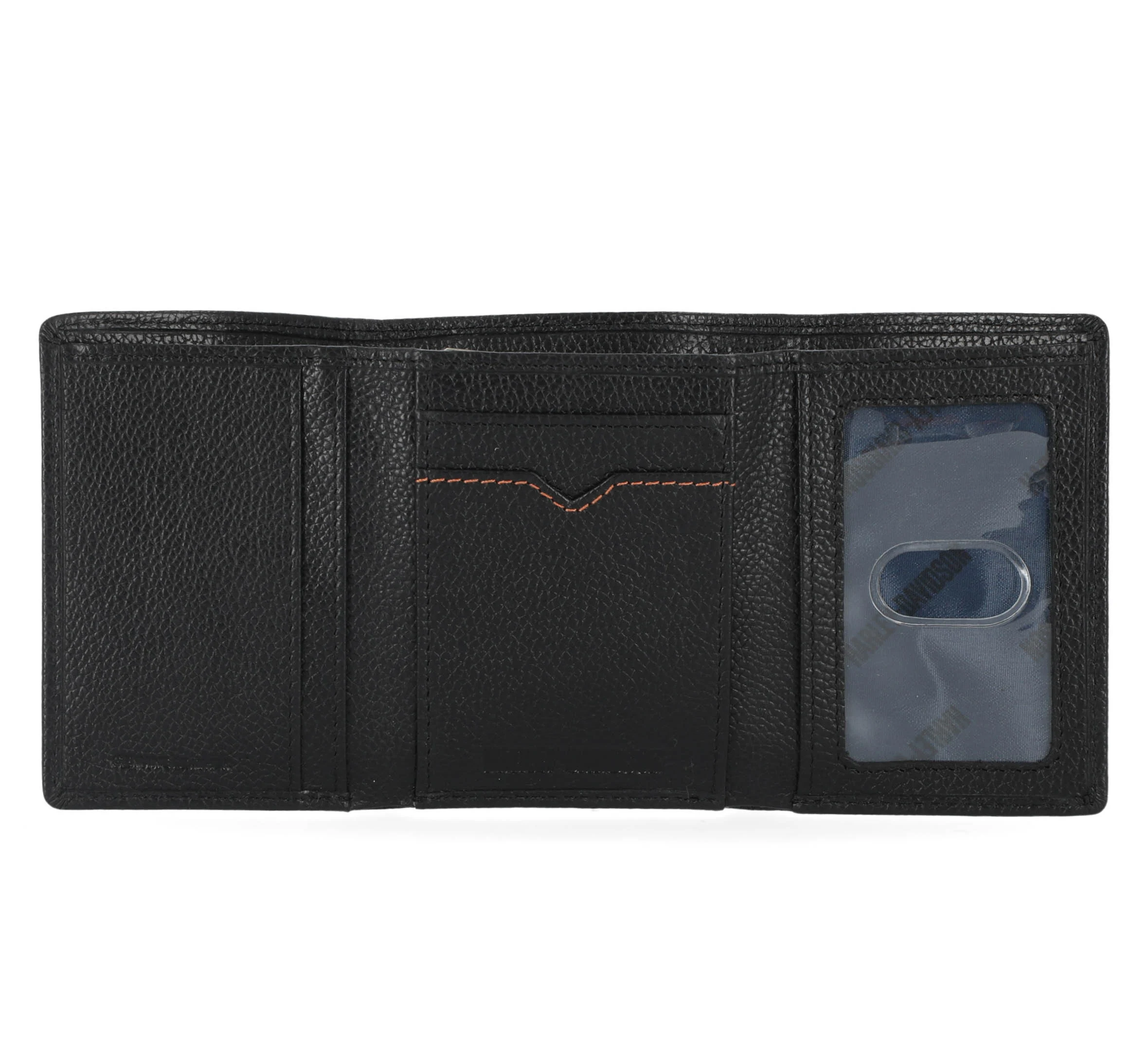 Men's Classic Leather Bar & Shield Trifold Wallet