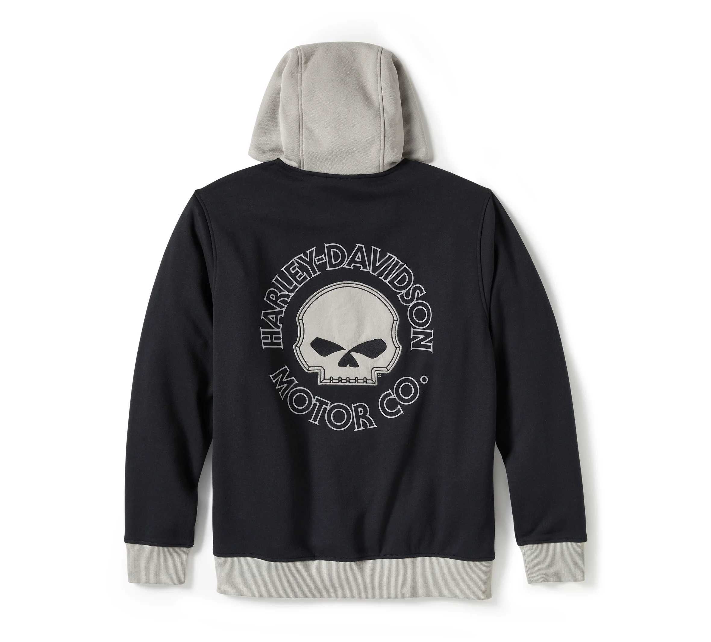 Men's Willie G Skull Colorblock Zip Front Hoodie