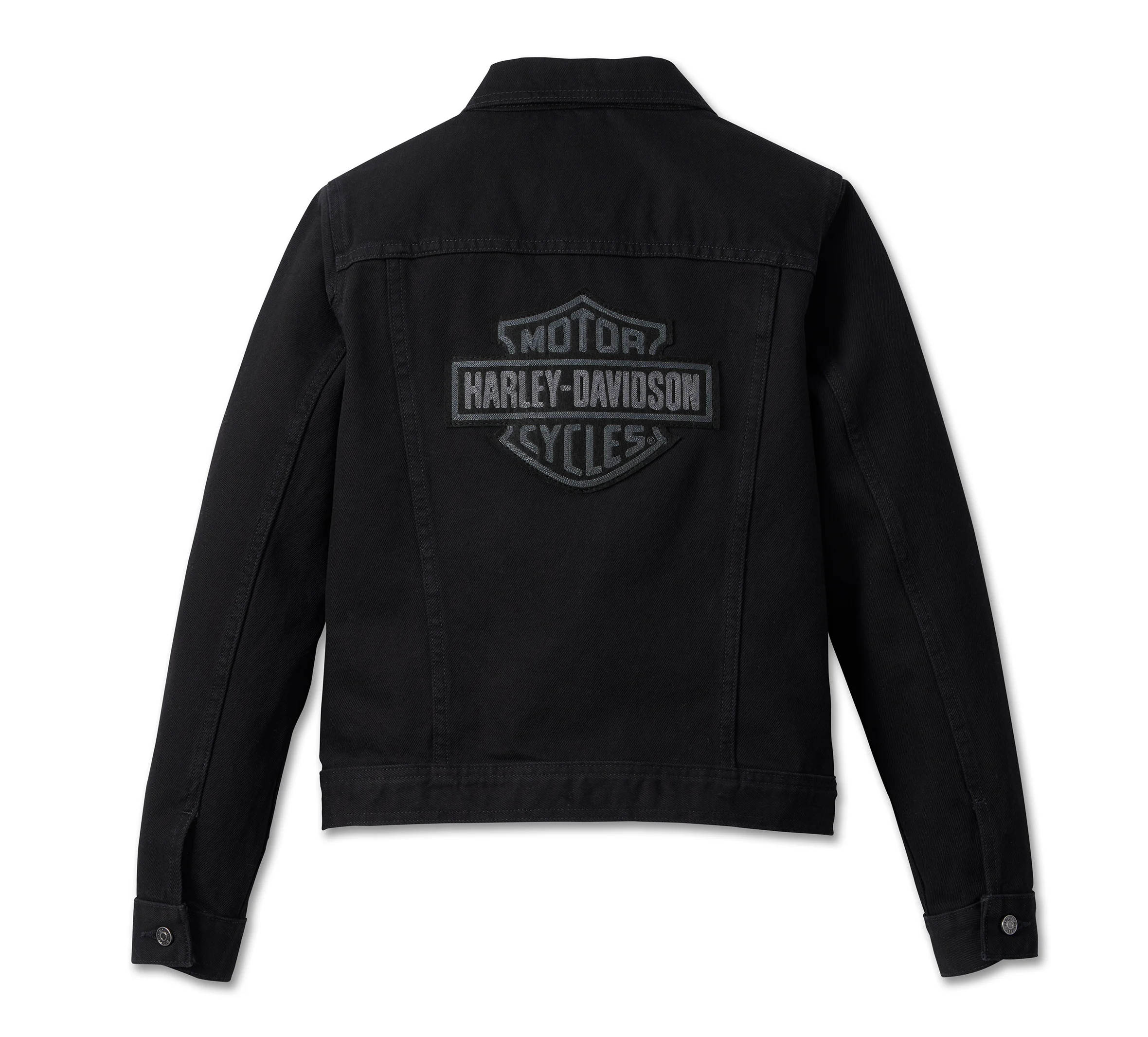 Women's Essential Bar & Shield Denim Jacket - Black Denim