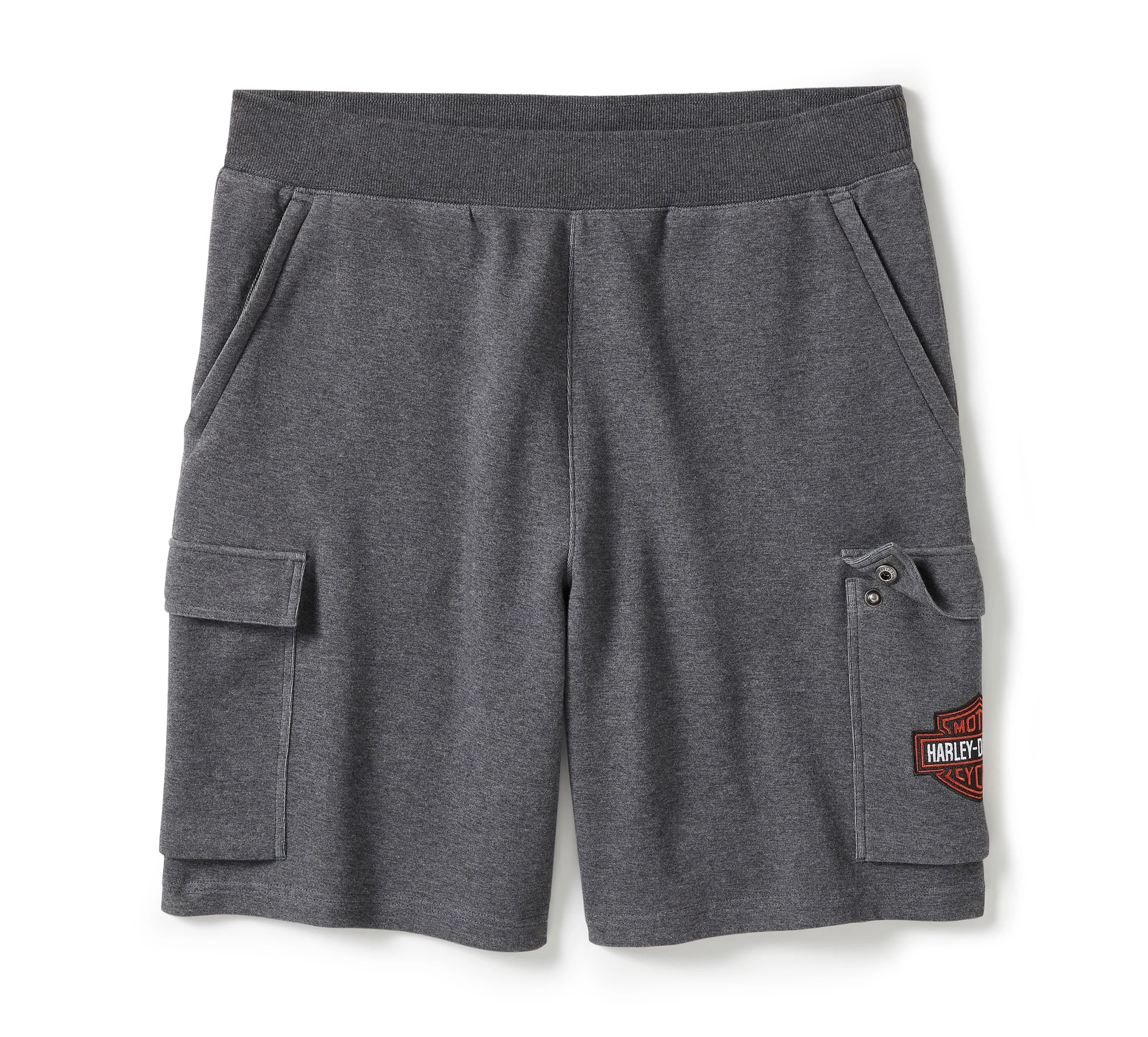 Men's Essential Fleece Cargo Short - Charcoal Grey Heather