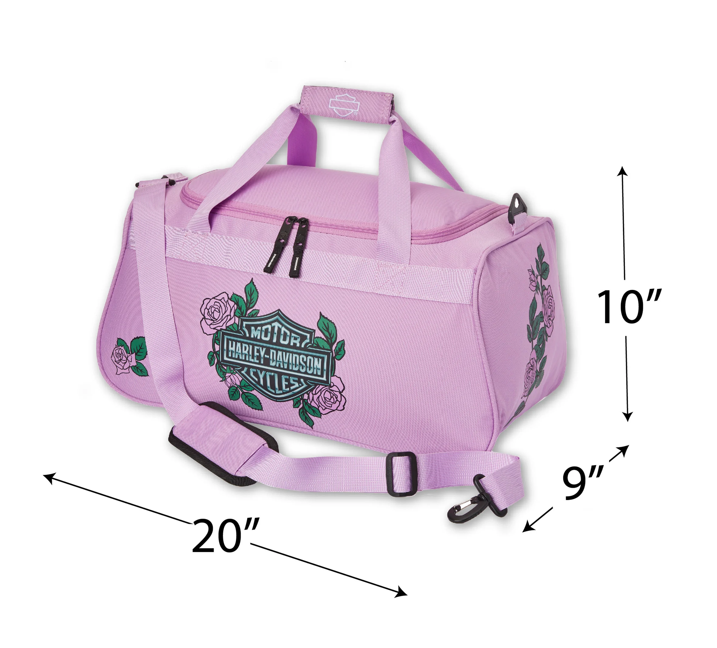 Lavender Roses Duffel Bag