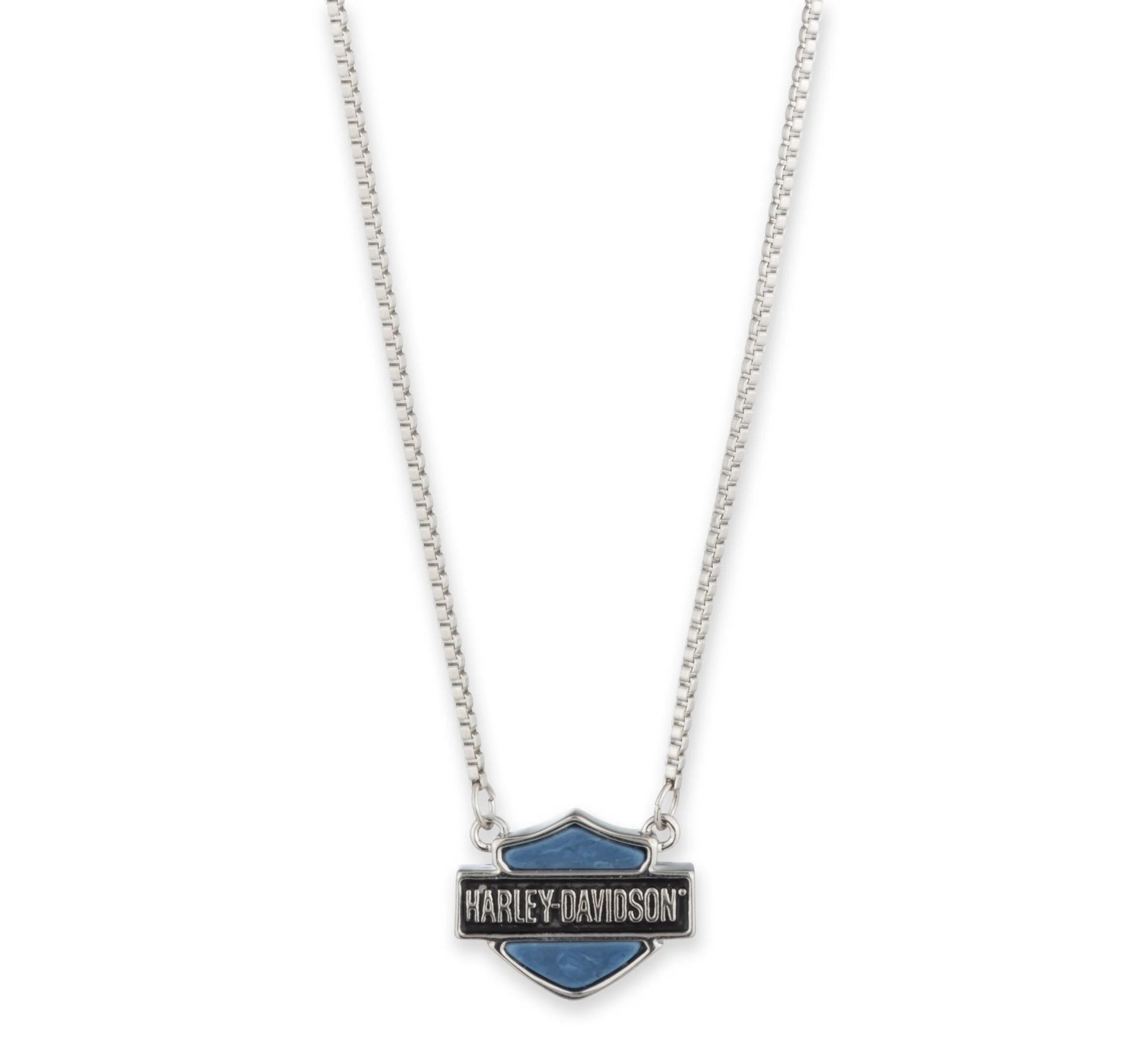 Women's 16" Bar & Shield Logo Necklace