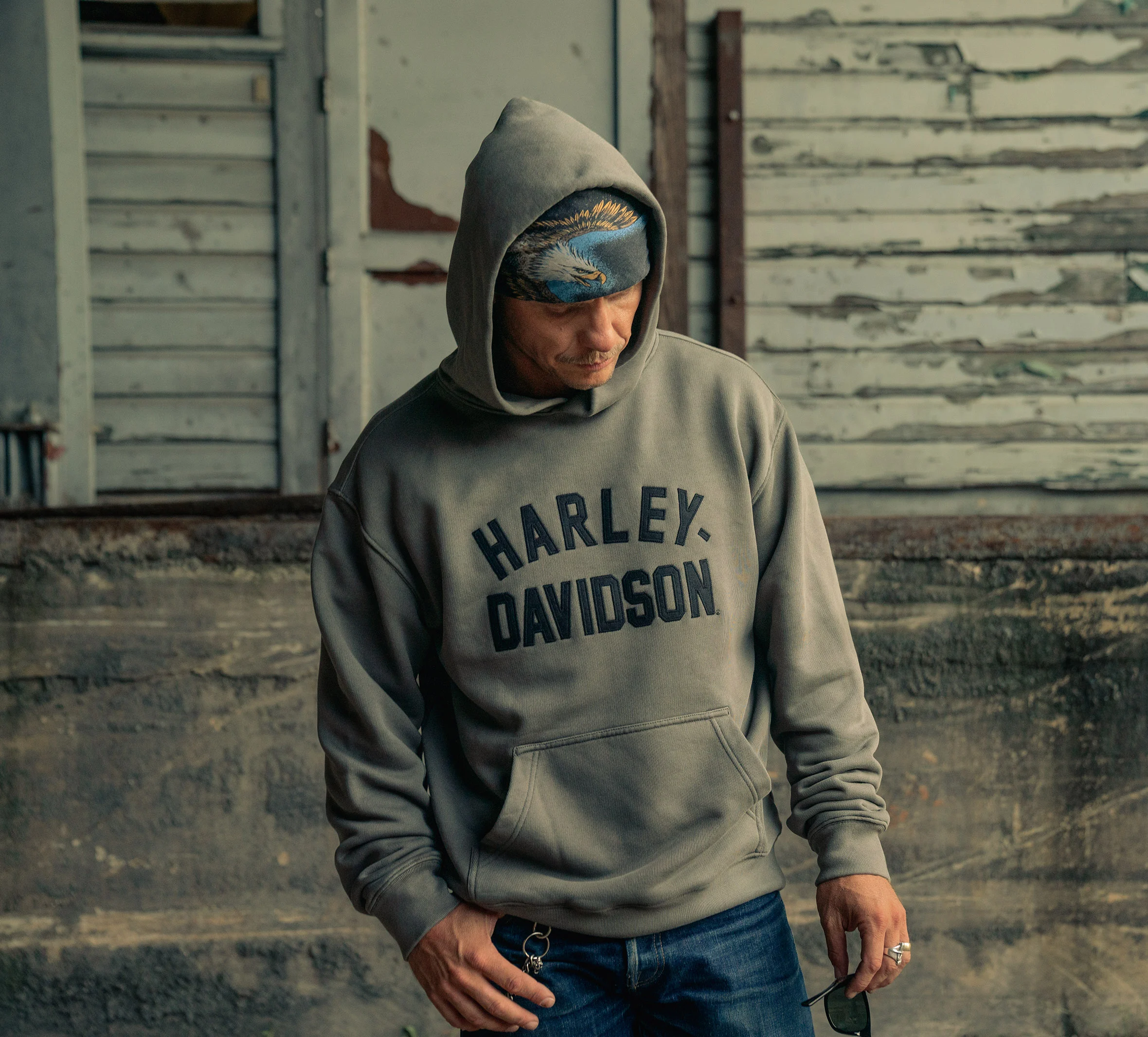 Men's Harley-Davidson Standard Hoodie Sweatshirt - Gear Gray