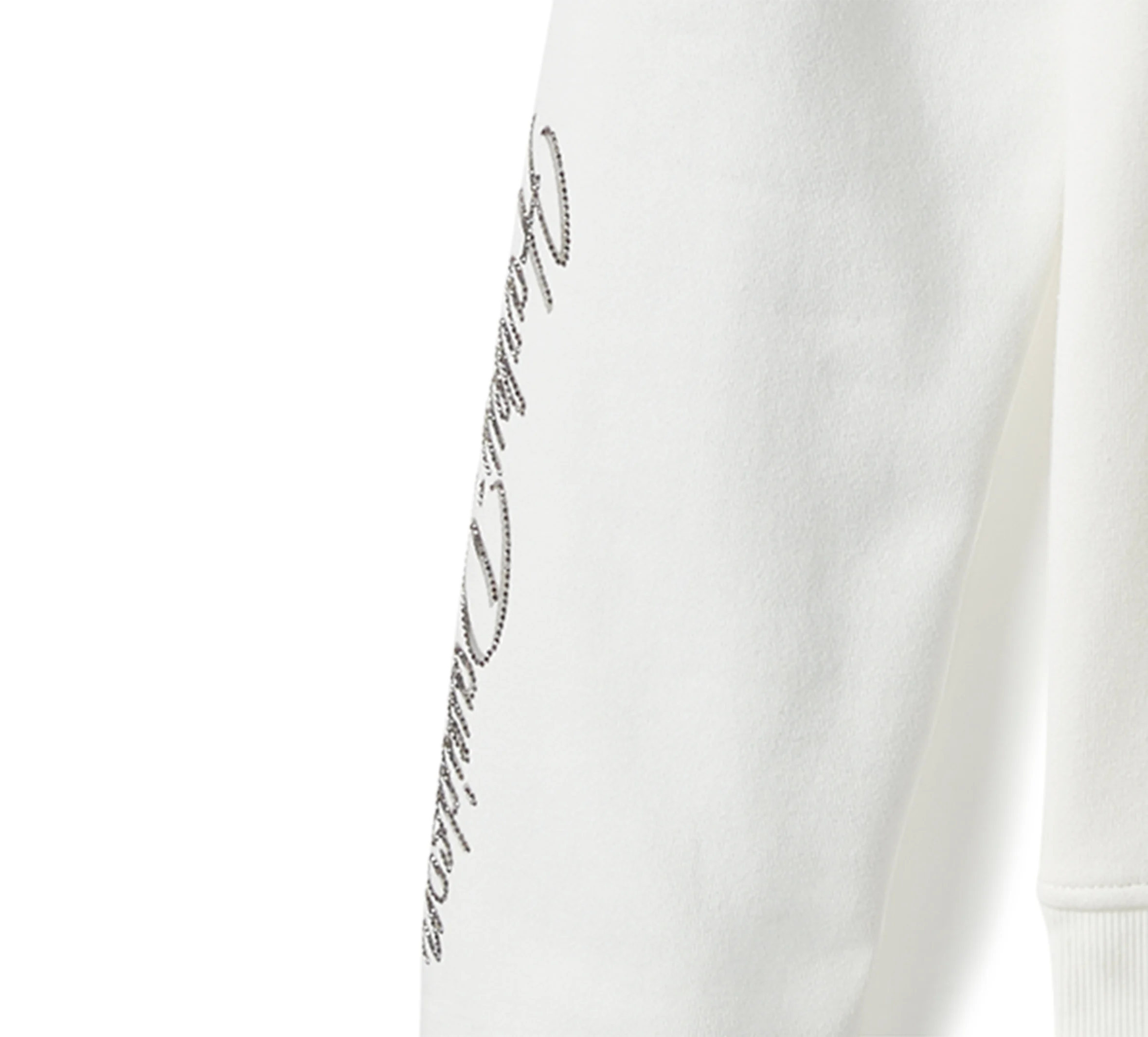 Women's Essential Bling Pullover Fleece Hoodie - Cloud Dancer