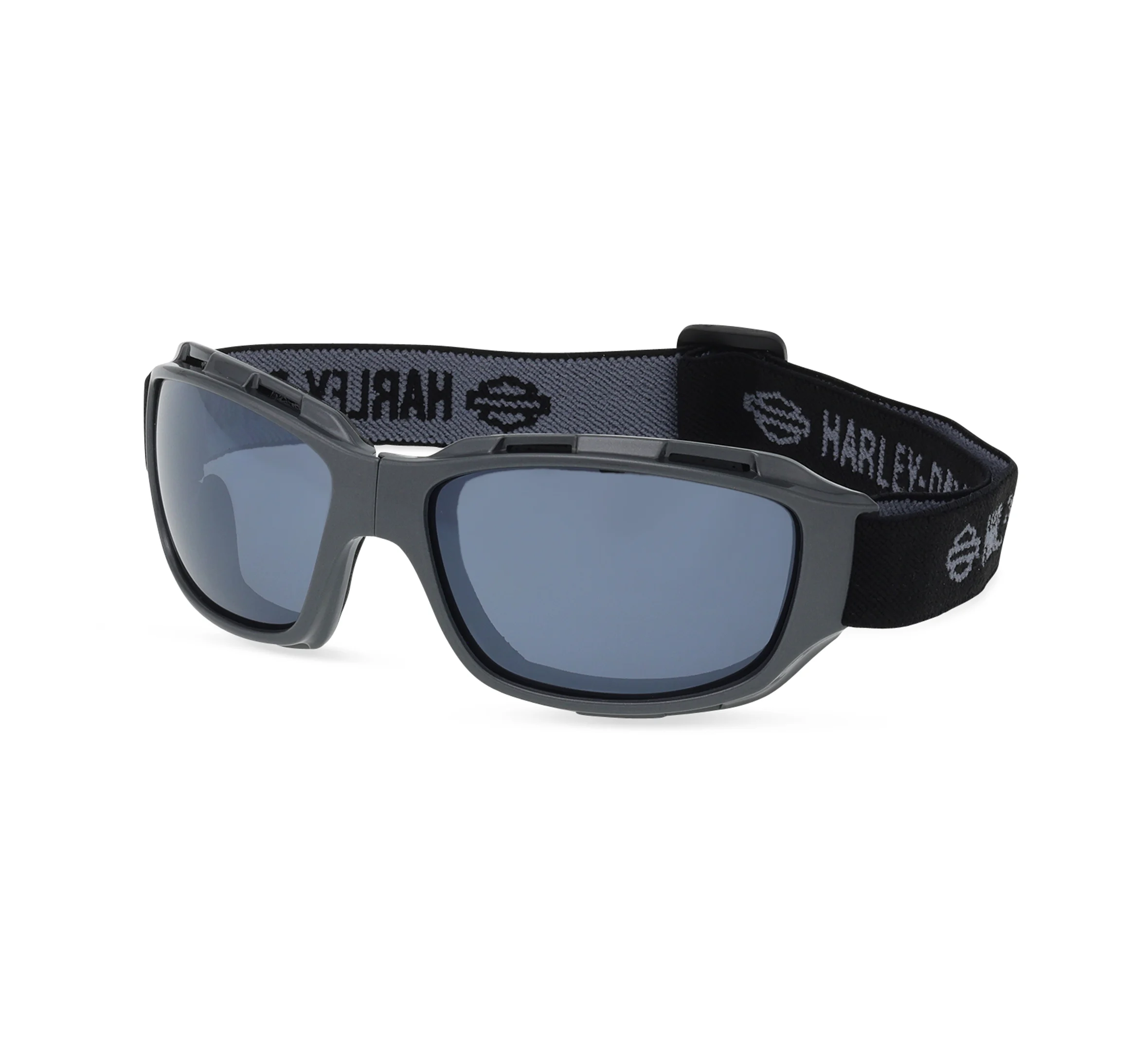 Battery Foldable Motorcycle Riding Goggle - Grey