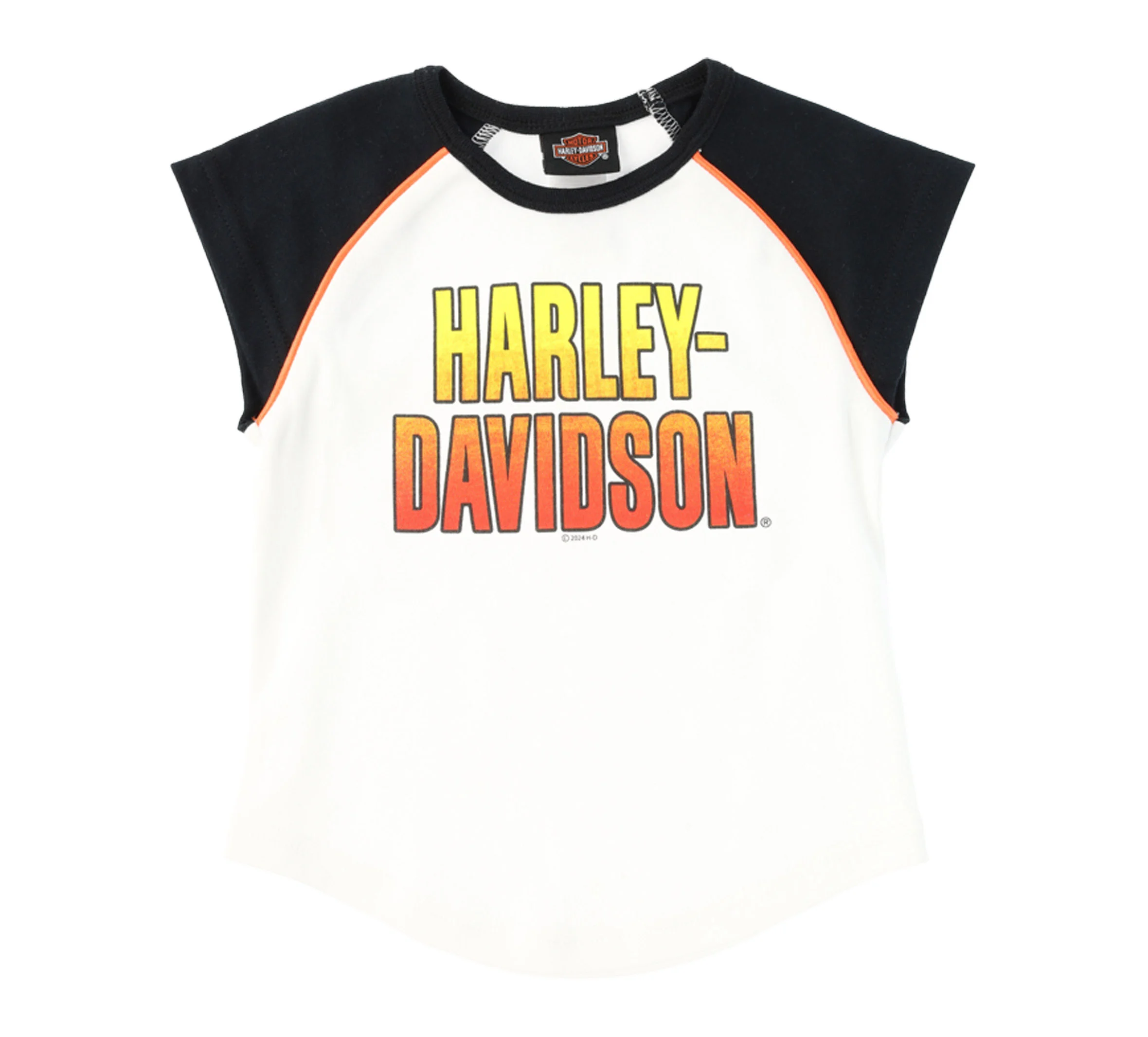 Infant Girls's Rally Collection Knit Cap Sleeve Tee and Short Set in White/Black