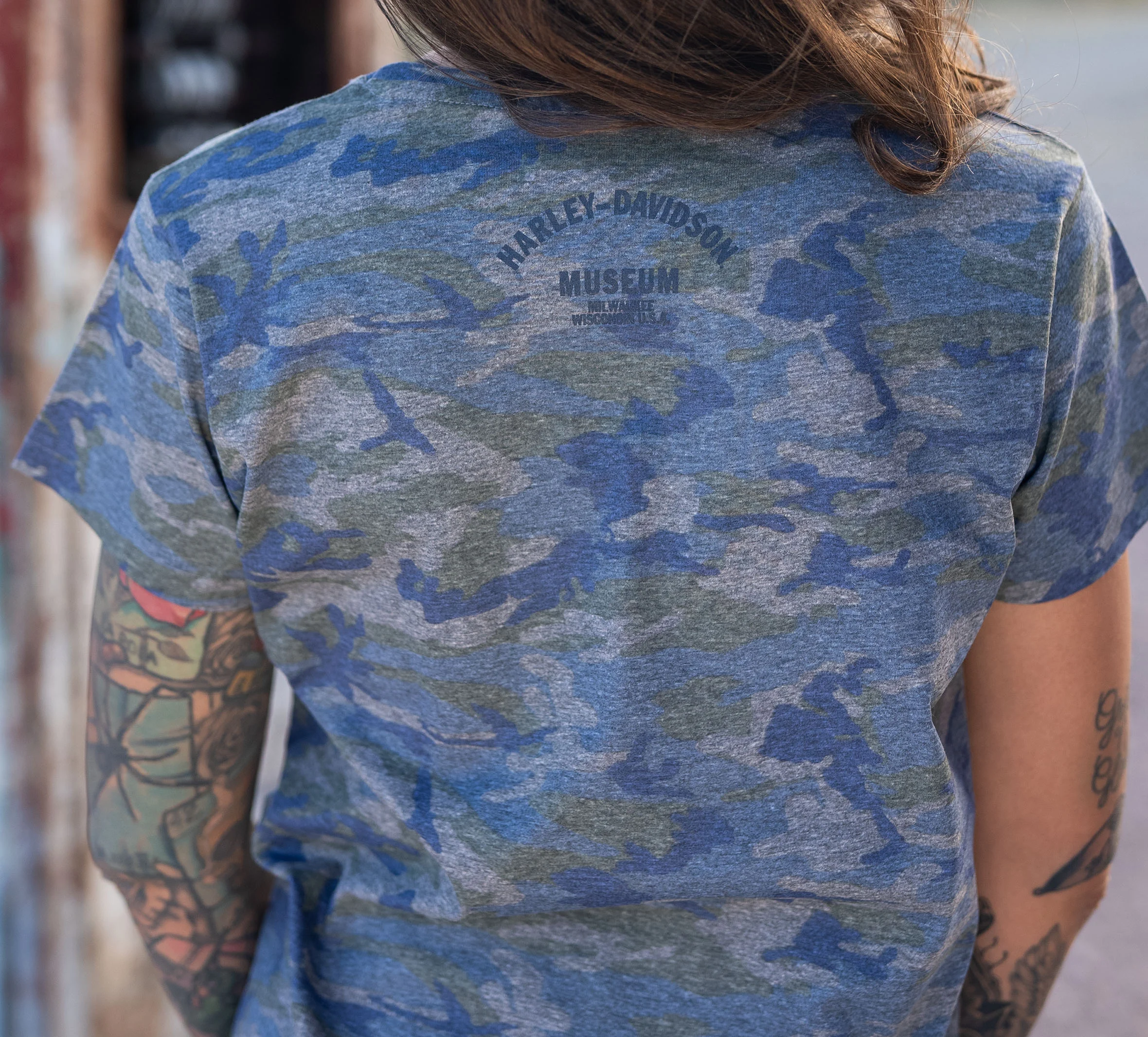 Women's Willie G Skull Camo Tee
