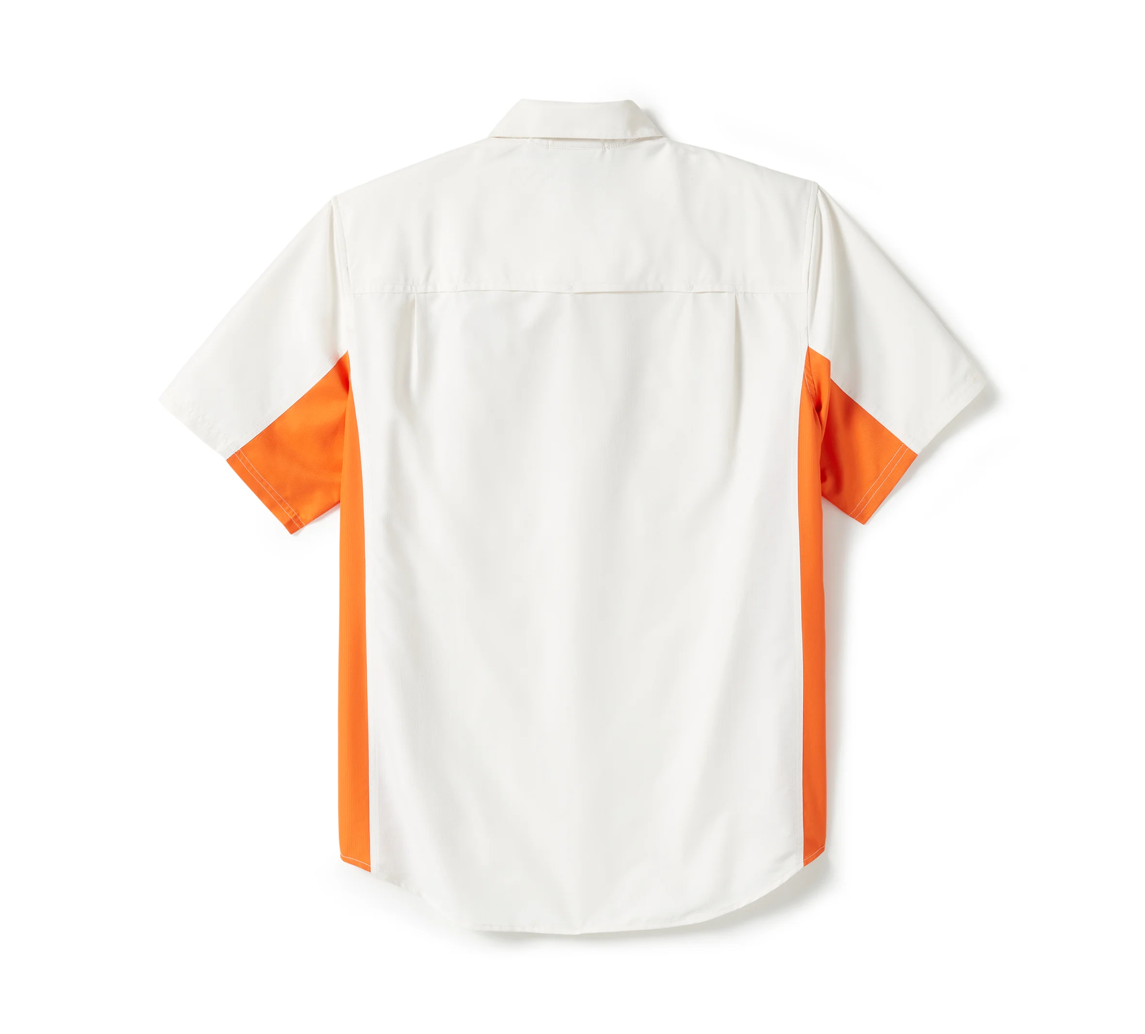Men's H-D TECH Colorblock Shirt - Colorblock - Cloud Dancer &Harley Orange