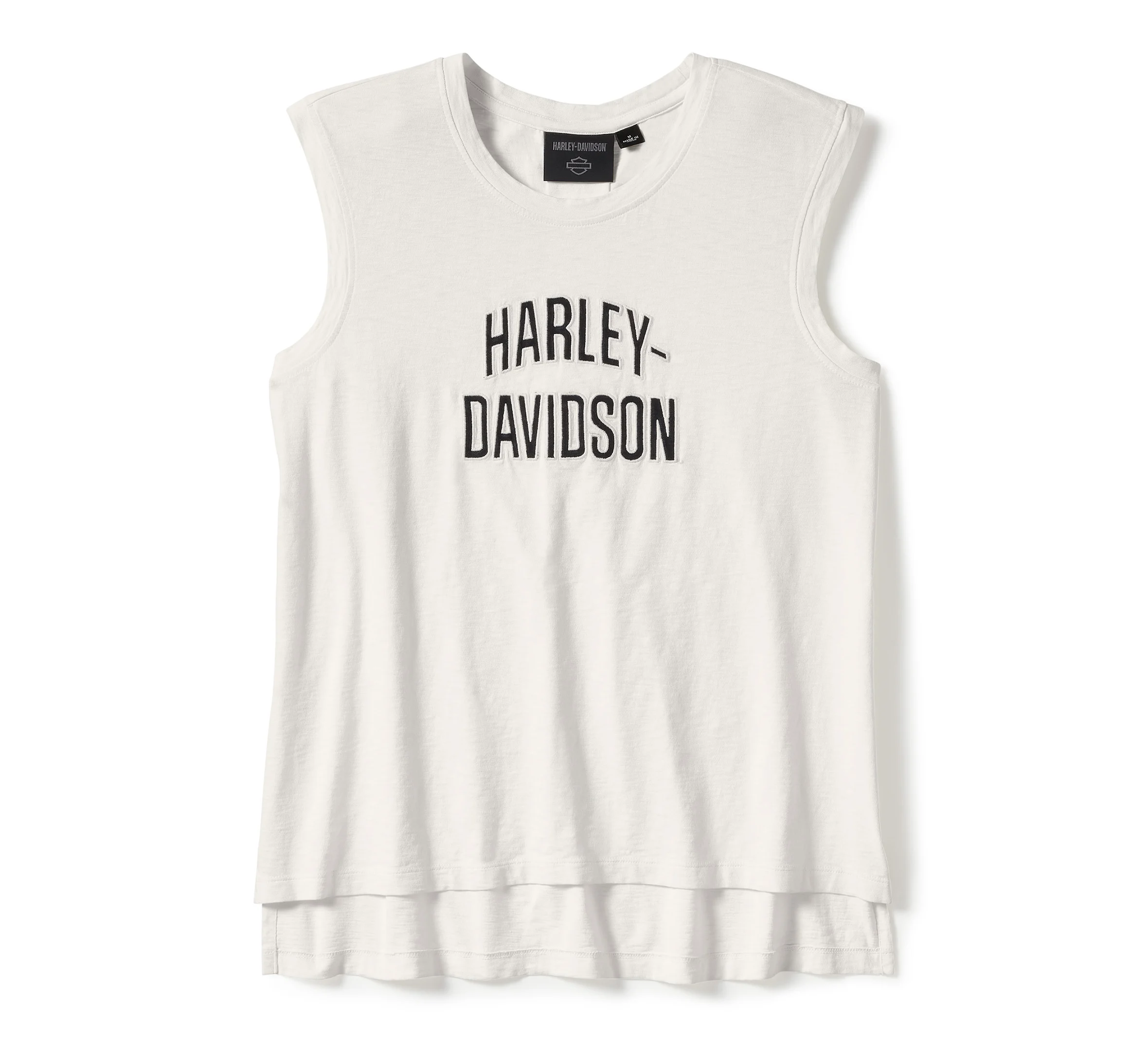 Women's Essential Arched Font Cap Sleeve Tank - Cloud Dancer