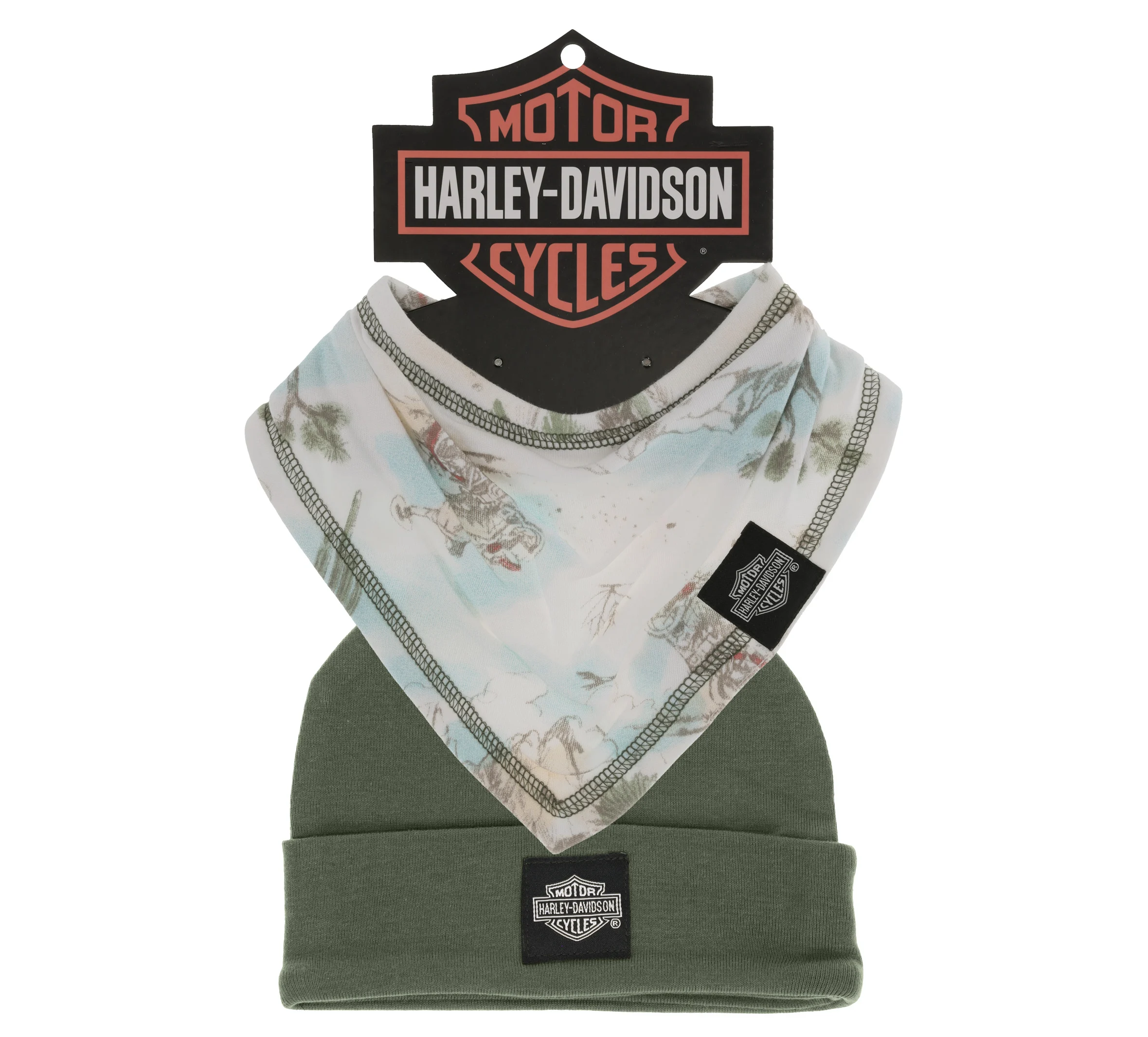 Infant Boys Bib & Beanie Set