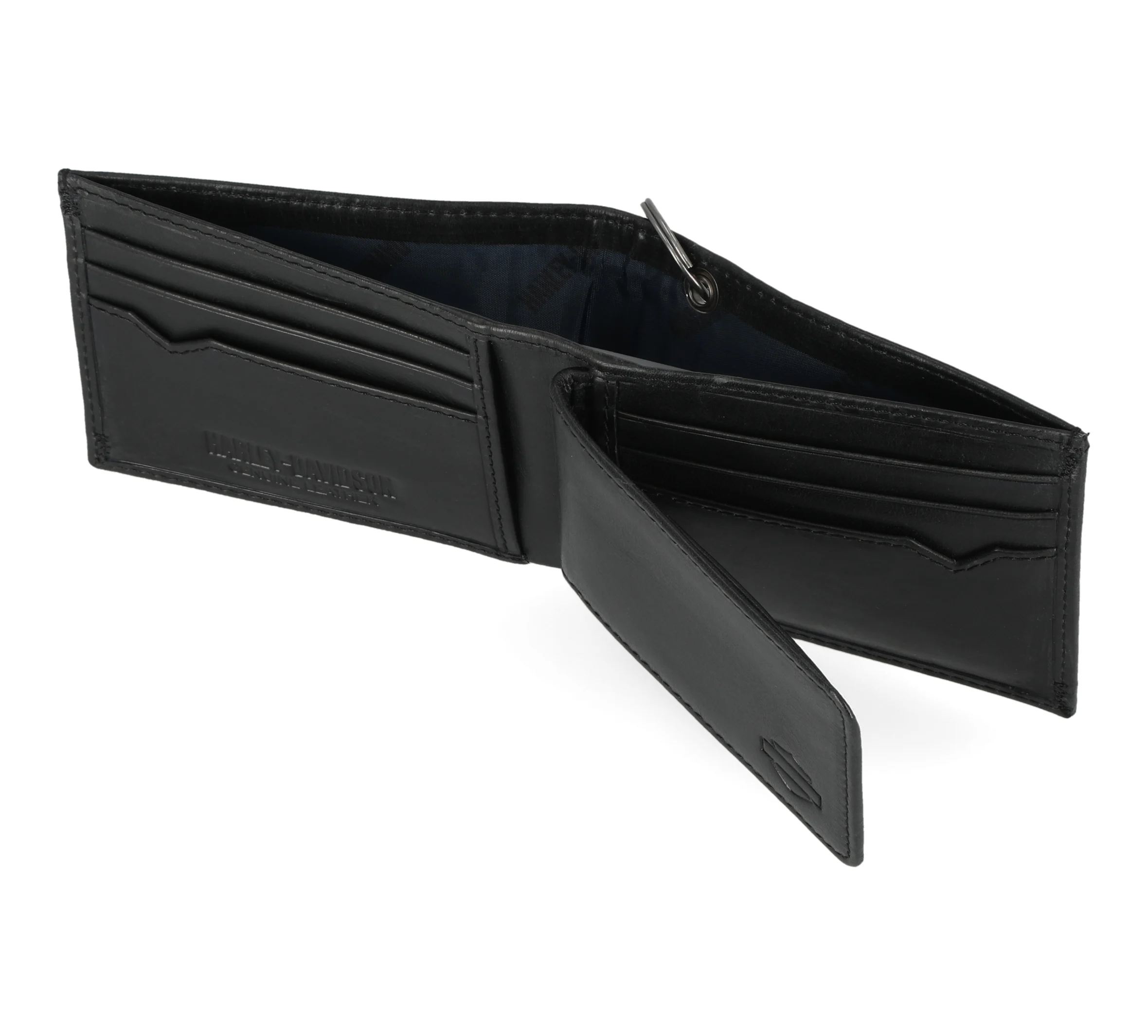 Men's Universal Classic Billfold Leather Wallet With Chain