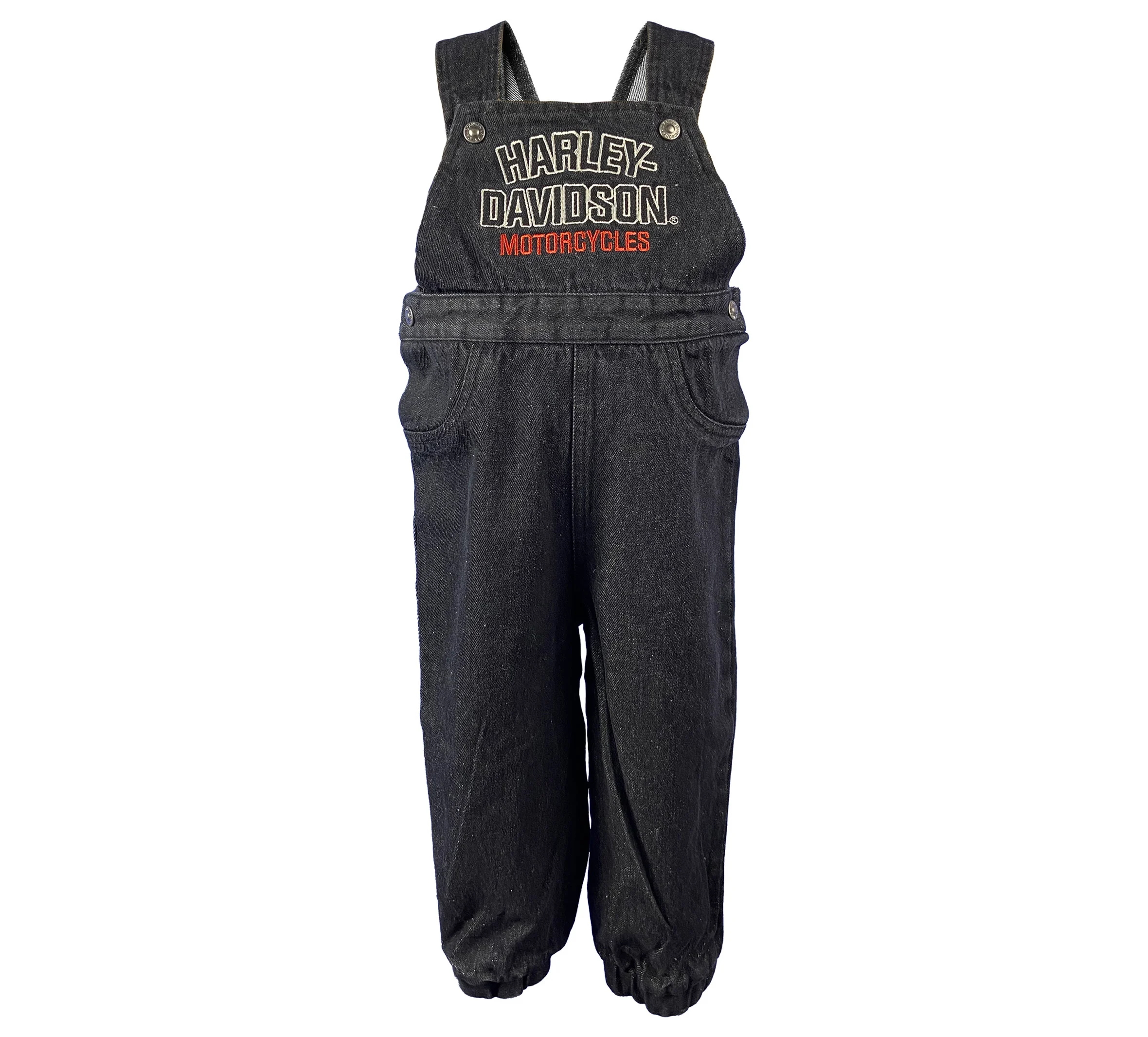 Infant Black Denim Overall