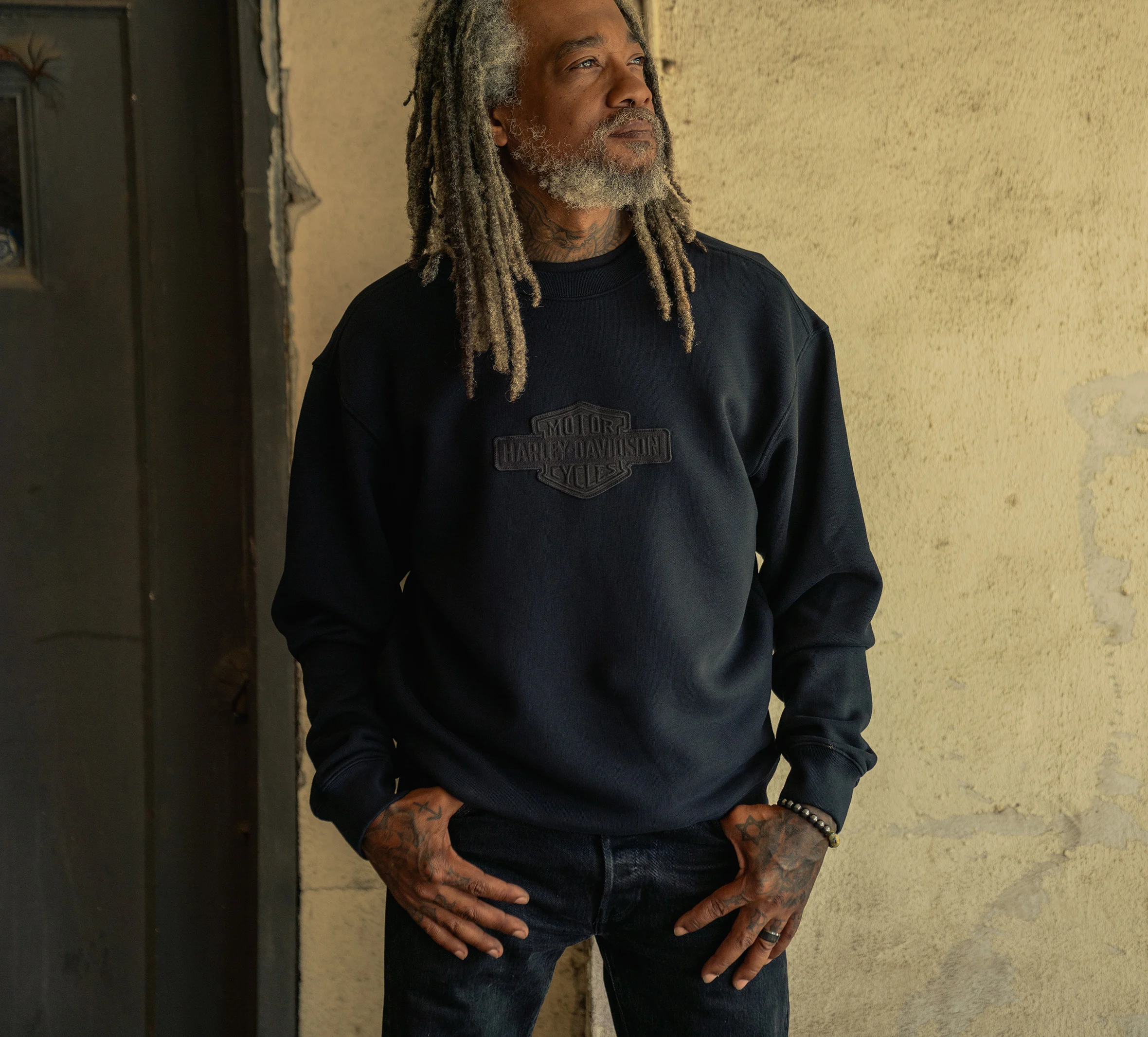Men's HDMC OG Bar & Shield Standard Sweatshirt - Anthracite