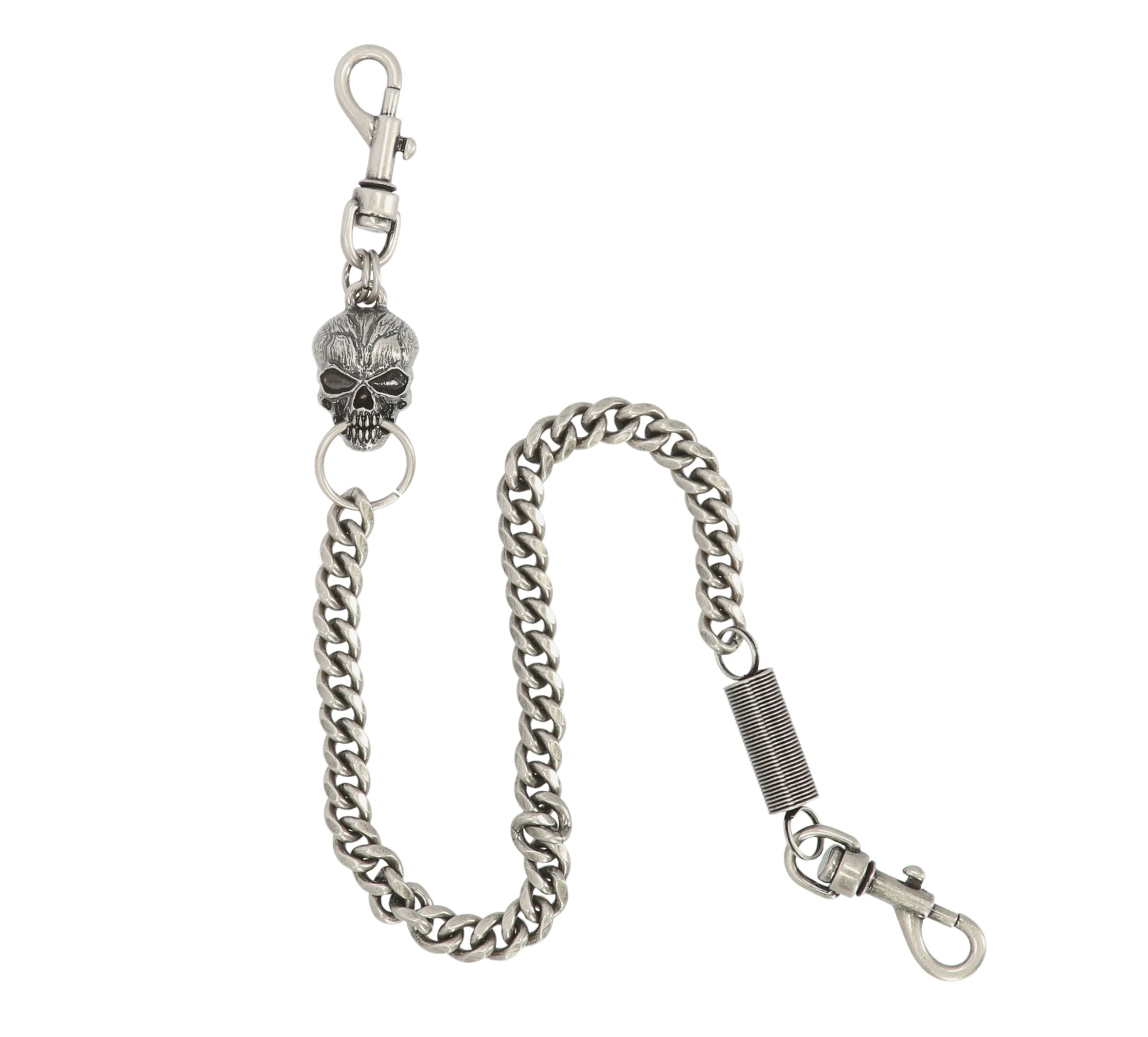 Skull & Spring Wallet Chain