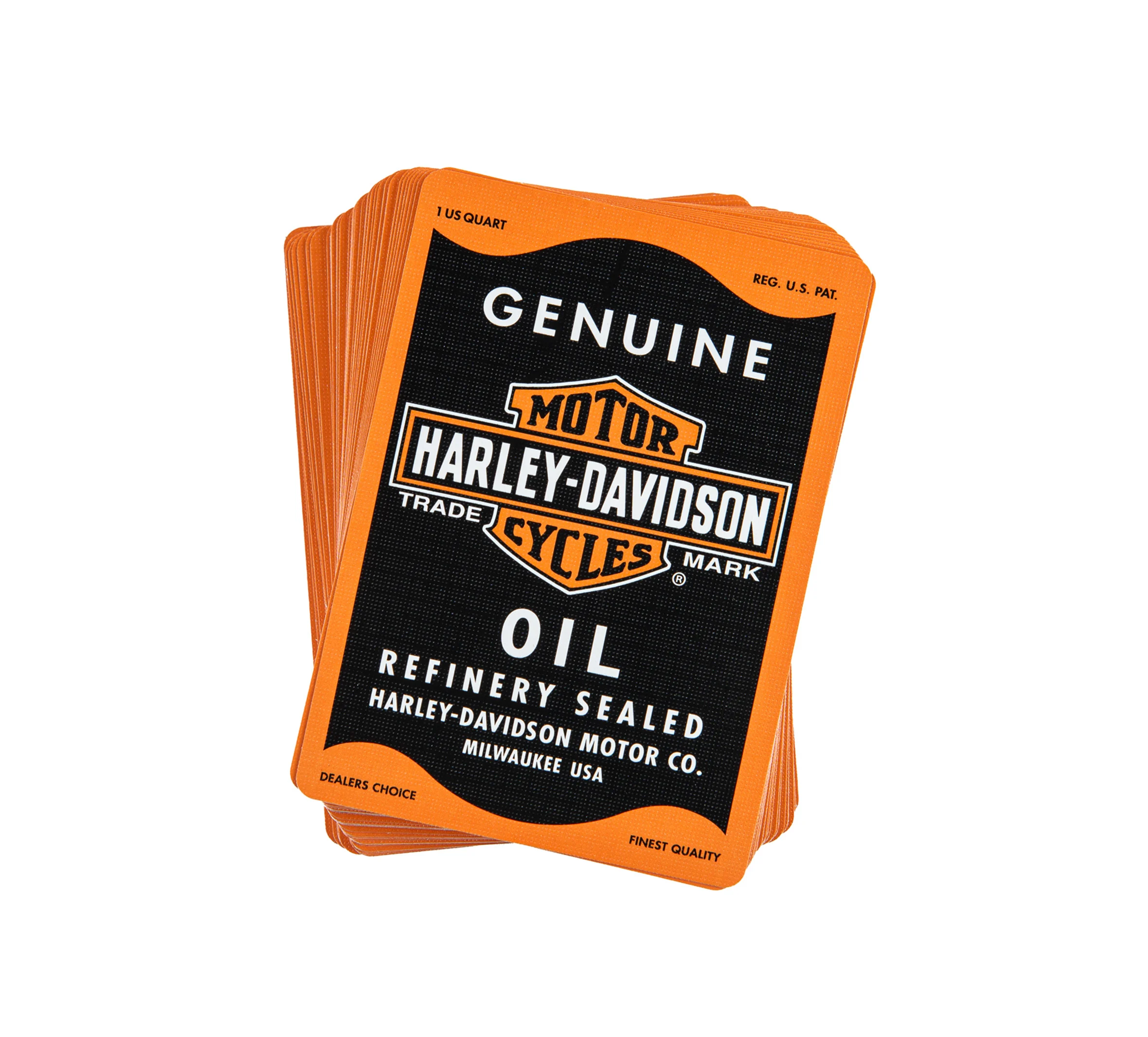 H-D Genuine Motor Oil Can Standard Playing Cards
