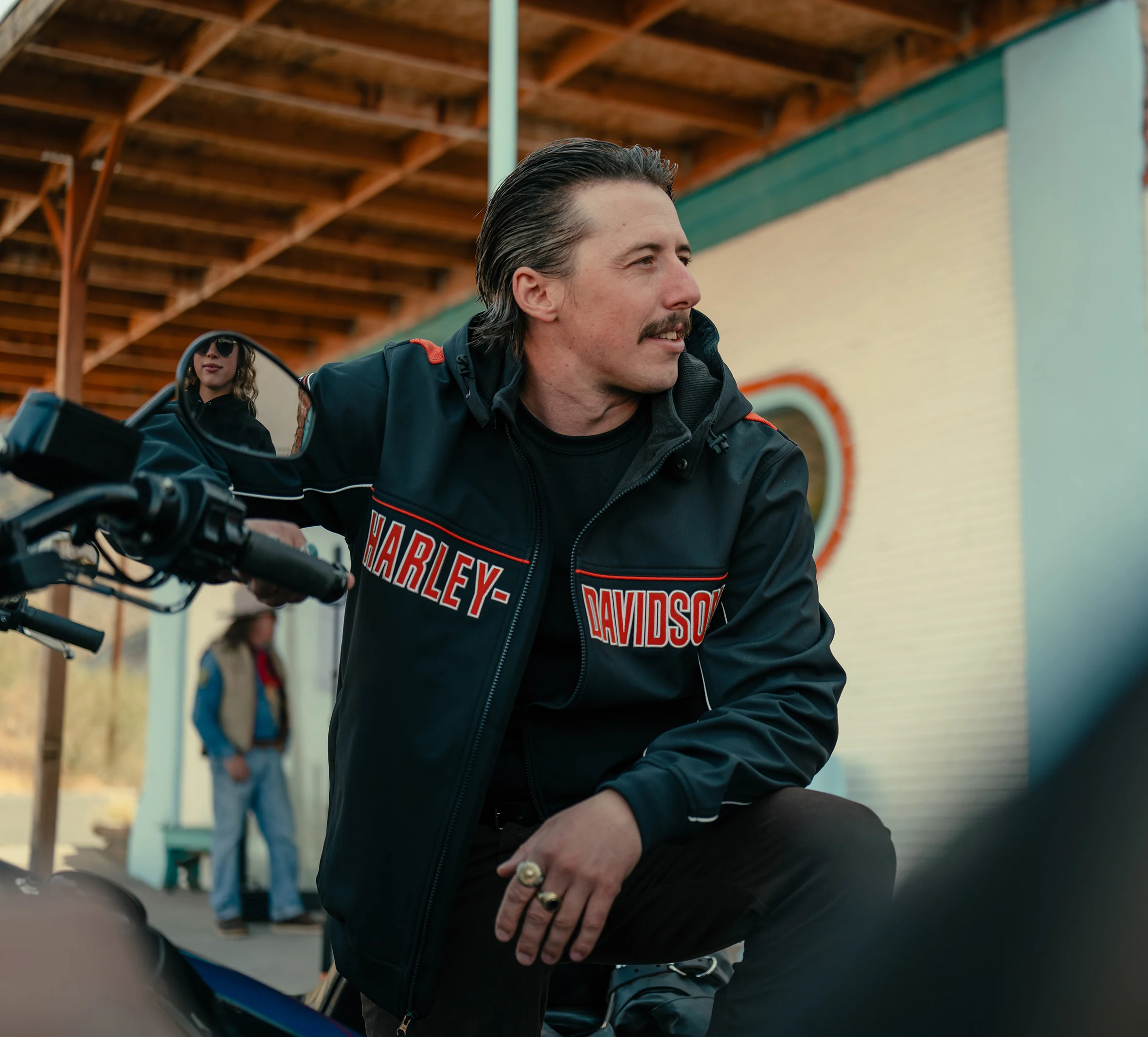 Men's Idyll Windproof Soft Shell Jacket - Harley Black