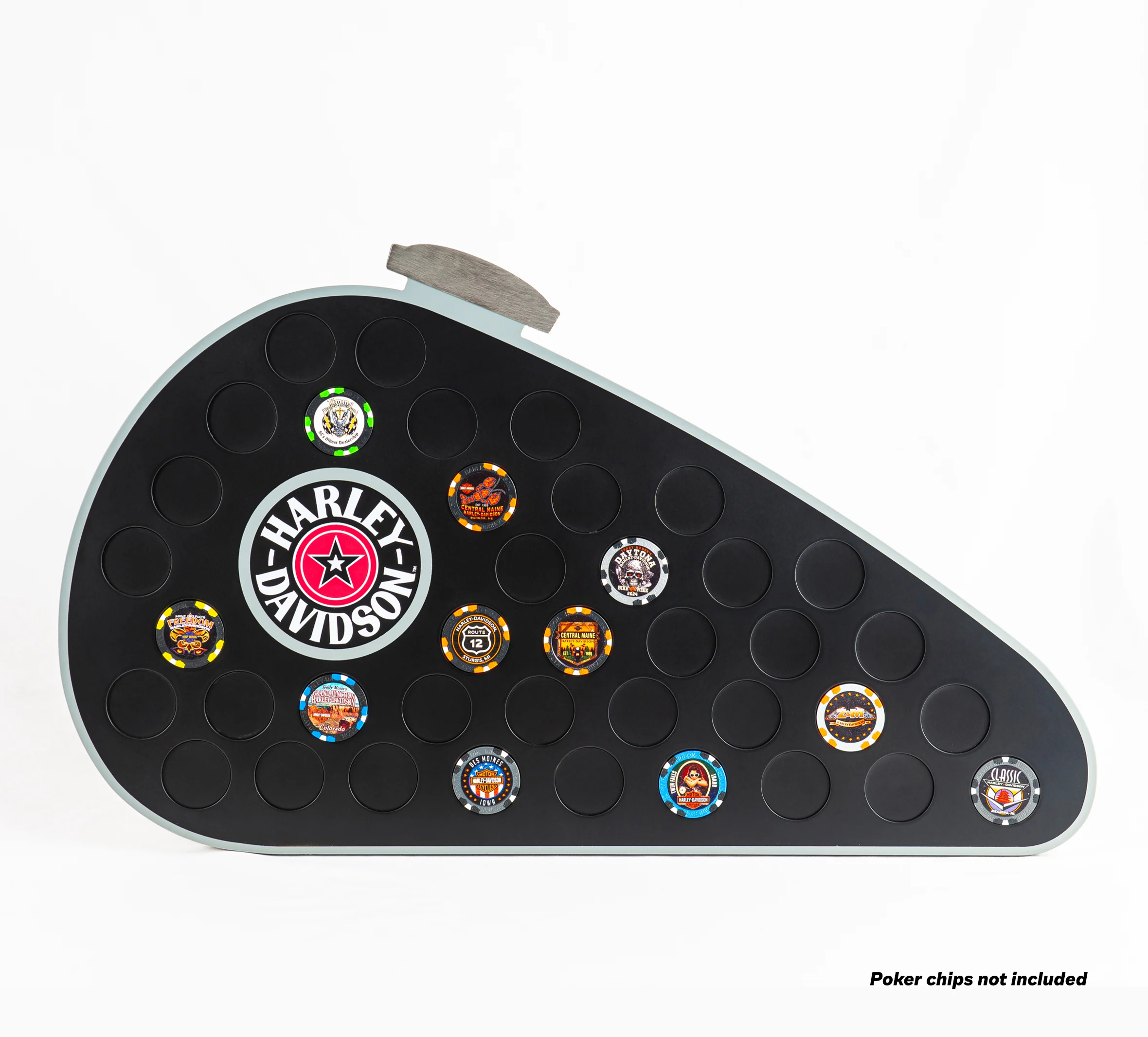 H-D Gas Tank Magnetic  Poker Chip Frame
