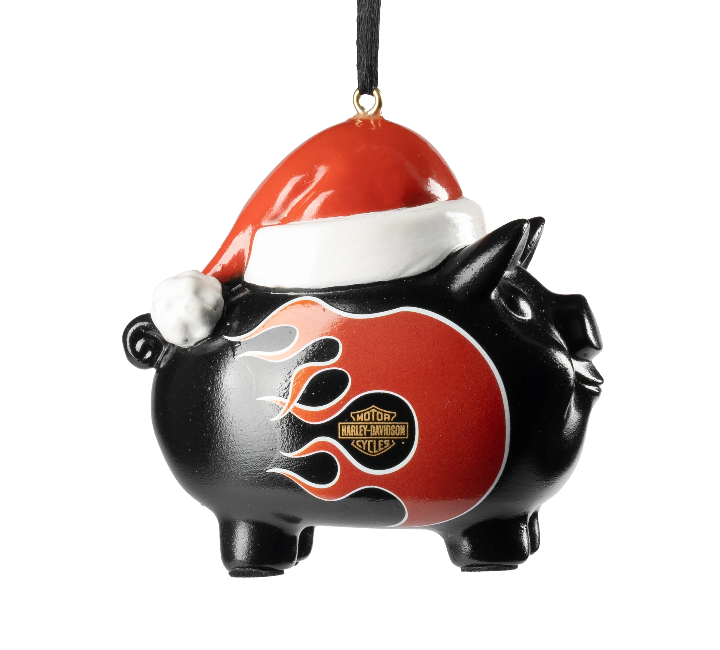 Santa Hog Flame Ornament