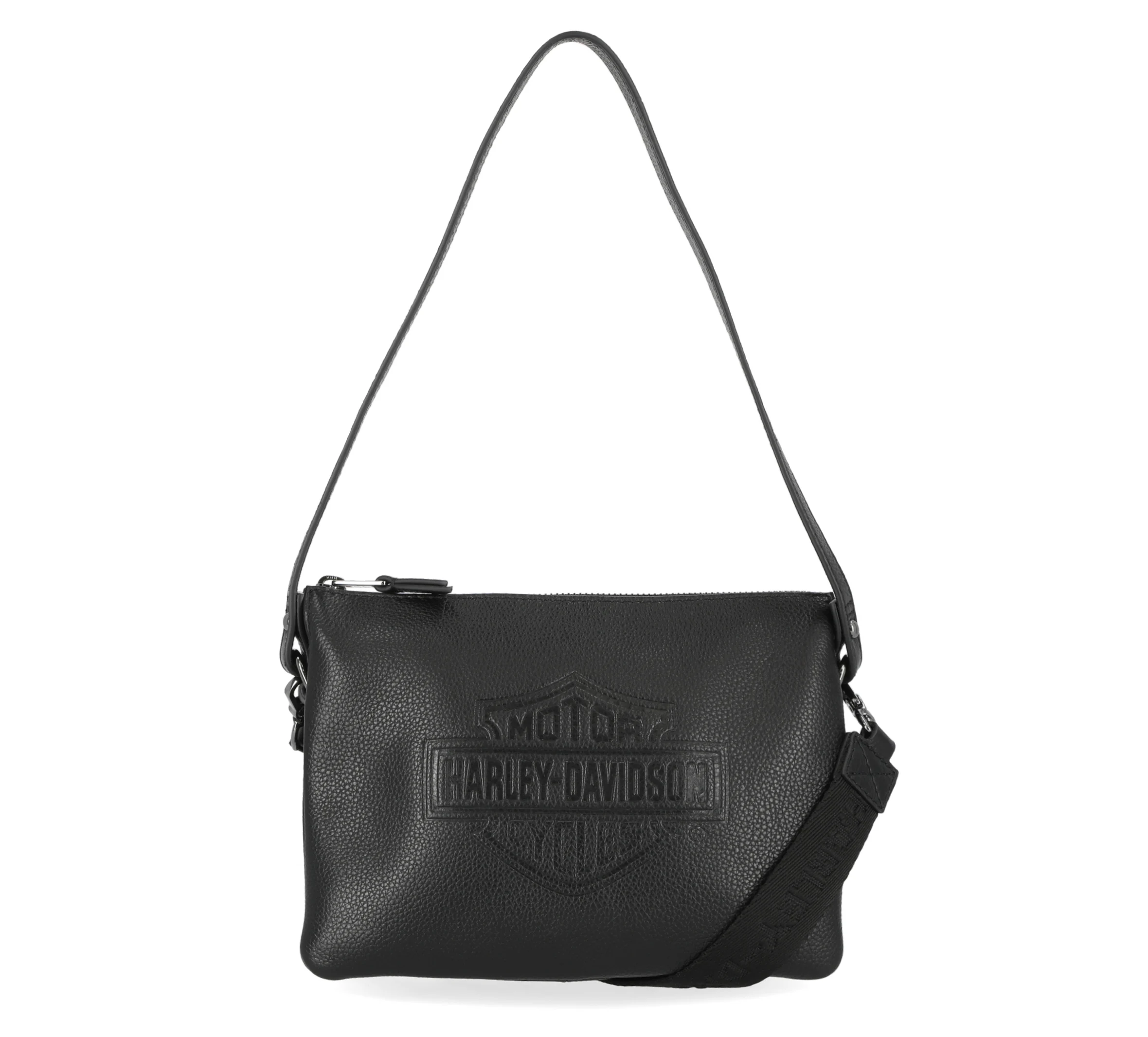 Rebel Pebble  H-D Crossbody Bag - Black