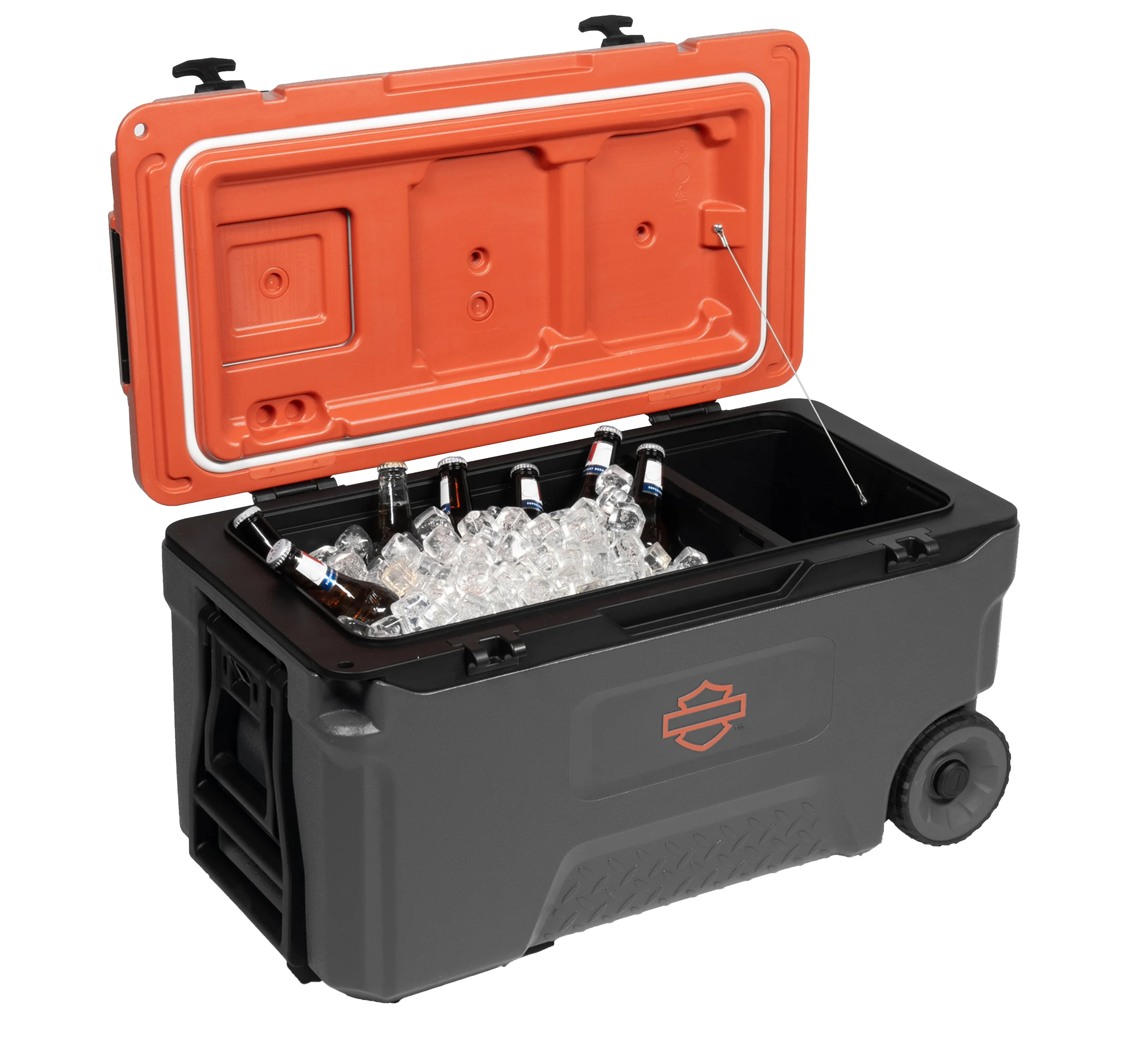 Open Bar & Shield Wheeled Cooler