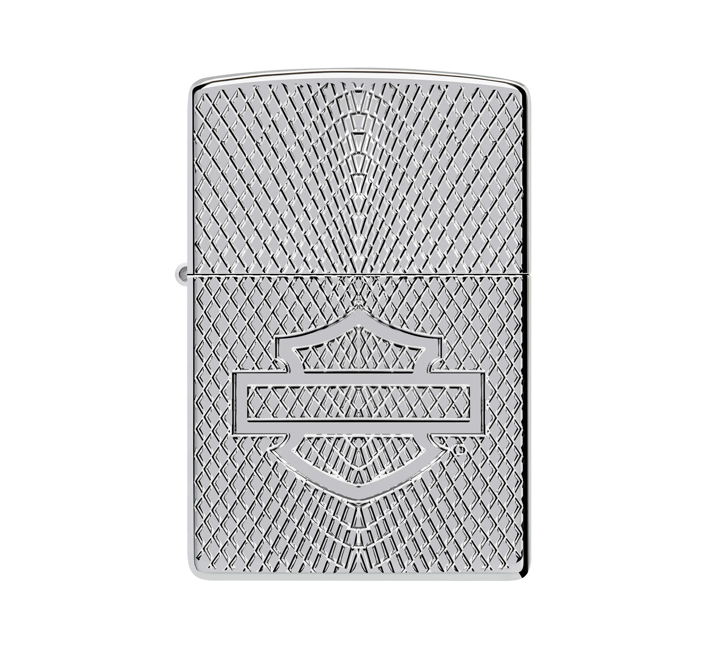 Harley-Davidson Armor High Polish Chrome Deep Carve Windproof Lighter