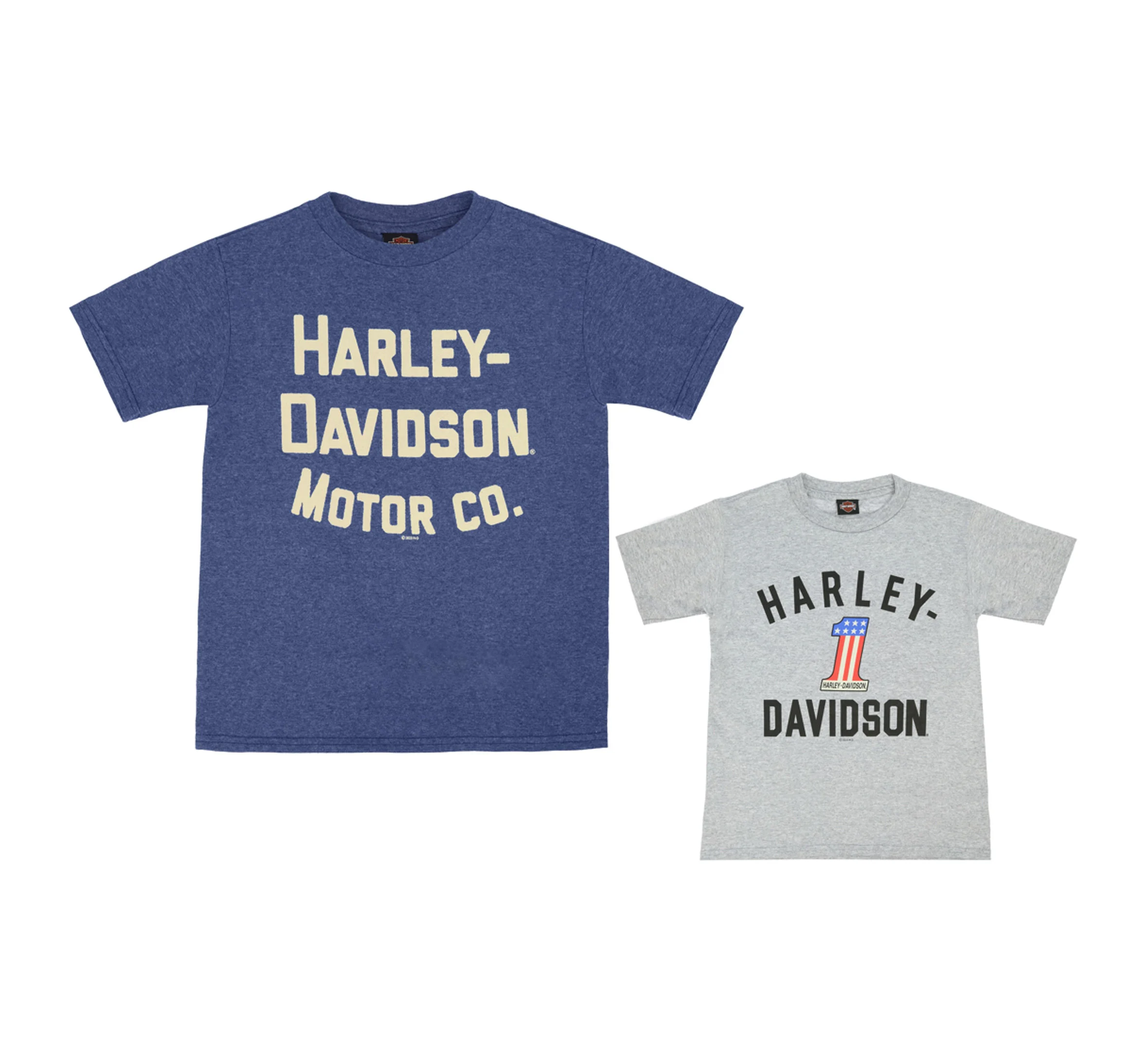 Little Boy's #1 & Harley-Davidson Motor Co Tees