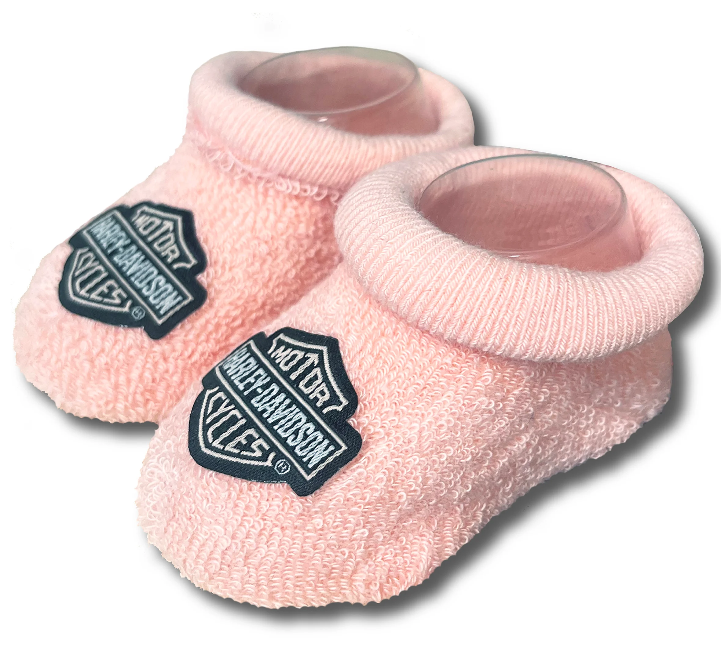 Infant Girls's Bootie Socks in Dusty Pink