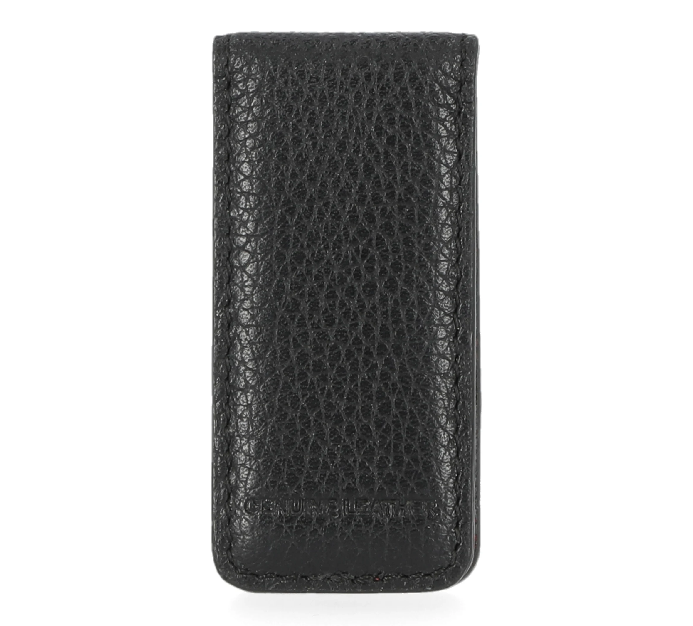 Bar & Shield Leather Money Clip