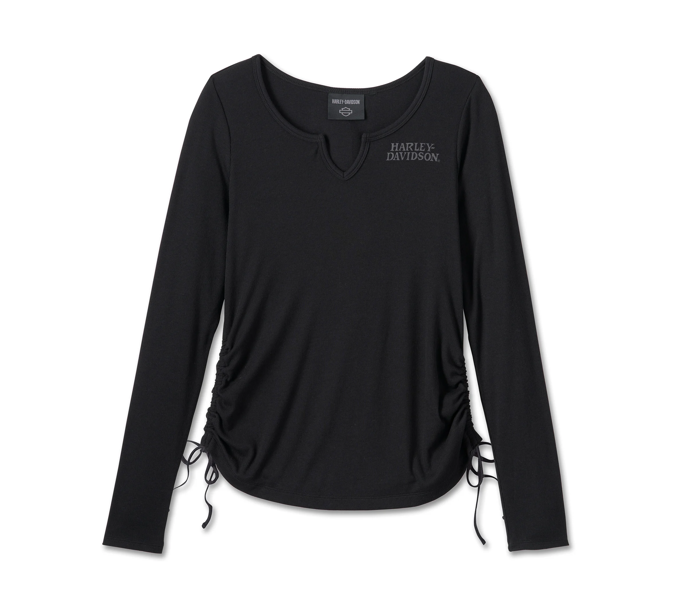 Women's Willie G  Skull Tie Notch Neck Knit Top