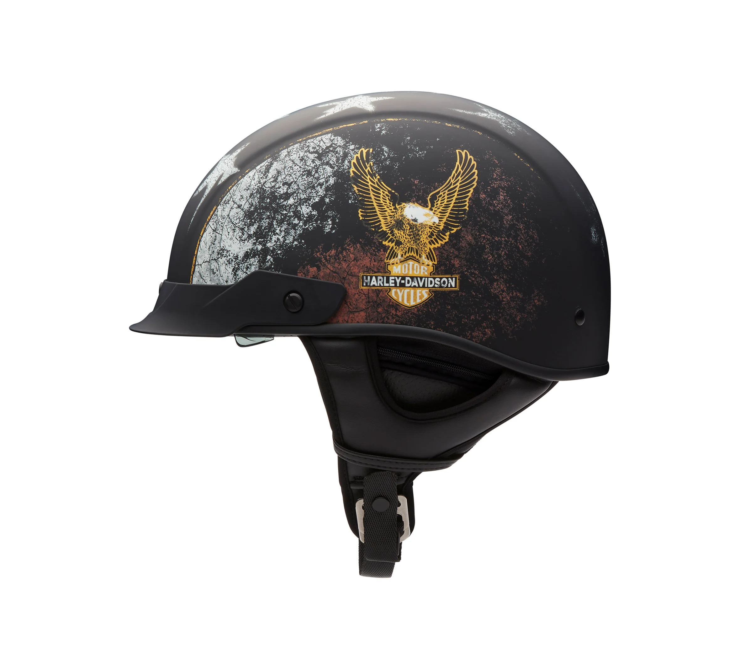 H-D Busby Ultra-Light Sun Shield J03 1/2 Helmet - Matte Black