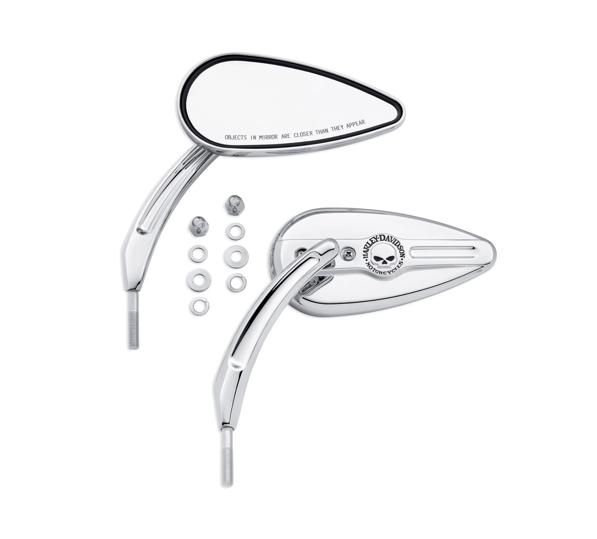 Willie G Skull Teardrop Mirrors