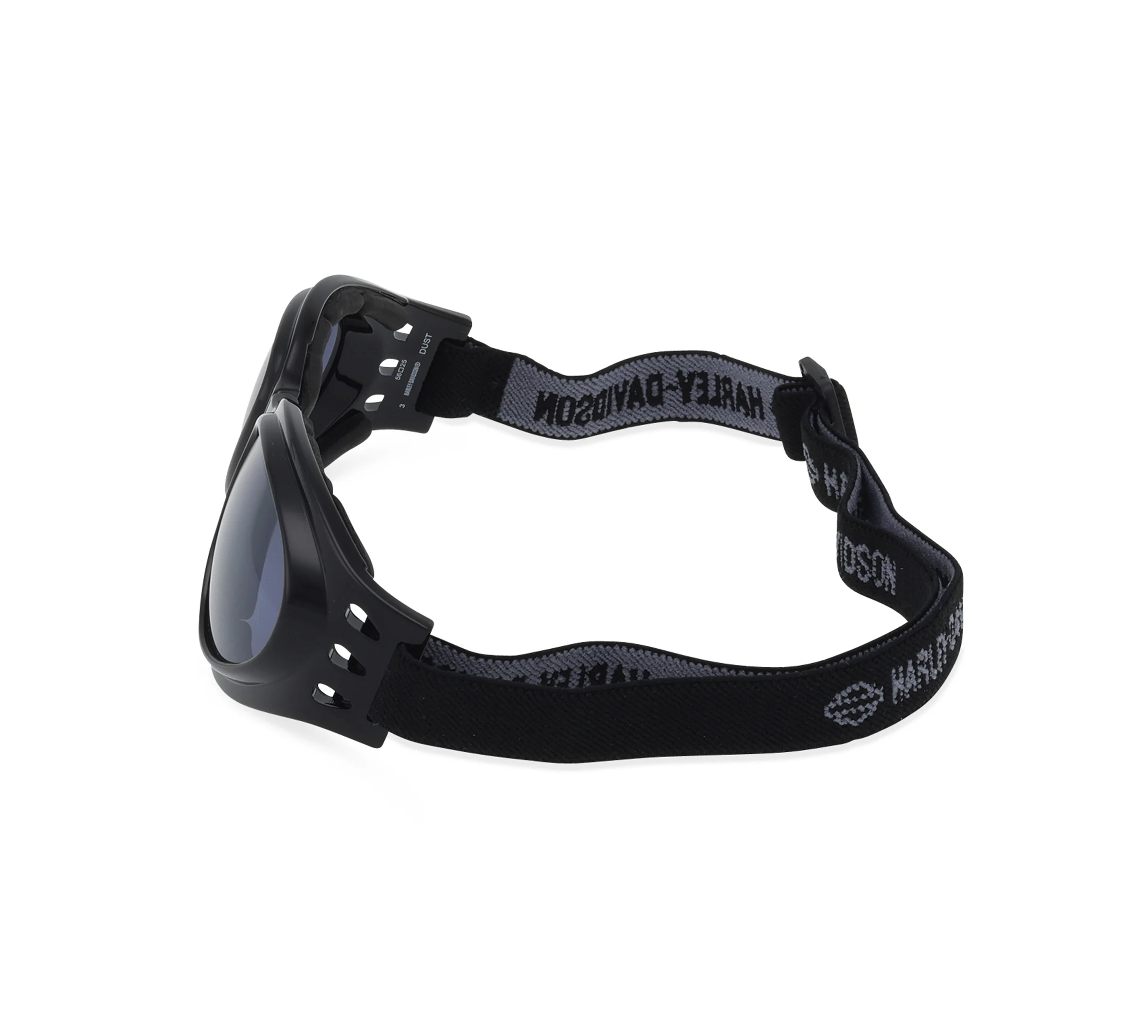 Dust Oval Foldable Goggle Performance Sunglasses - Shiny Black