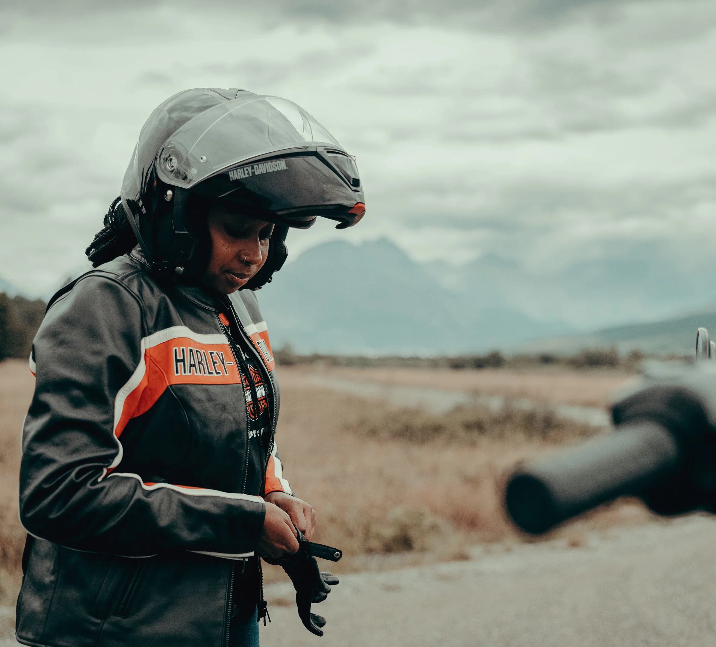 Women's H-D Trenton Leather Riding Jacket