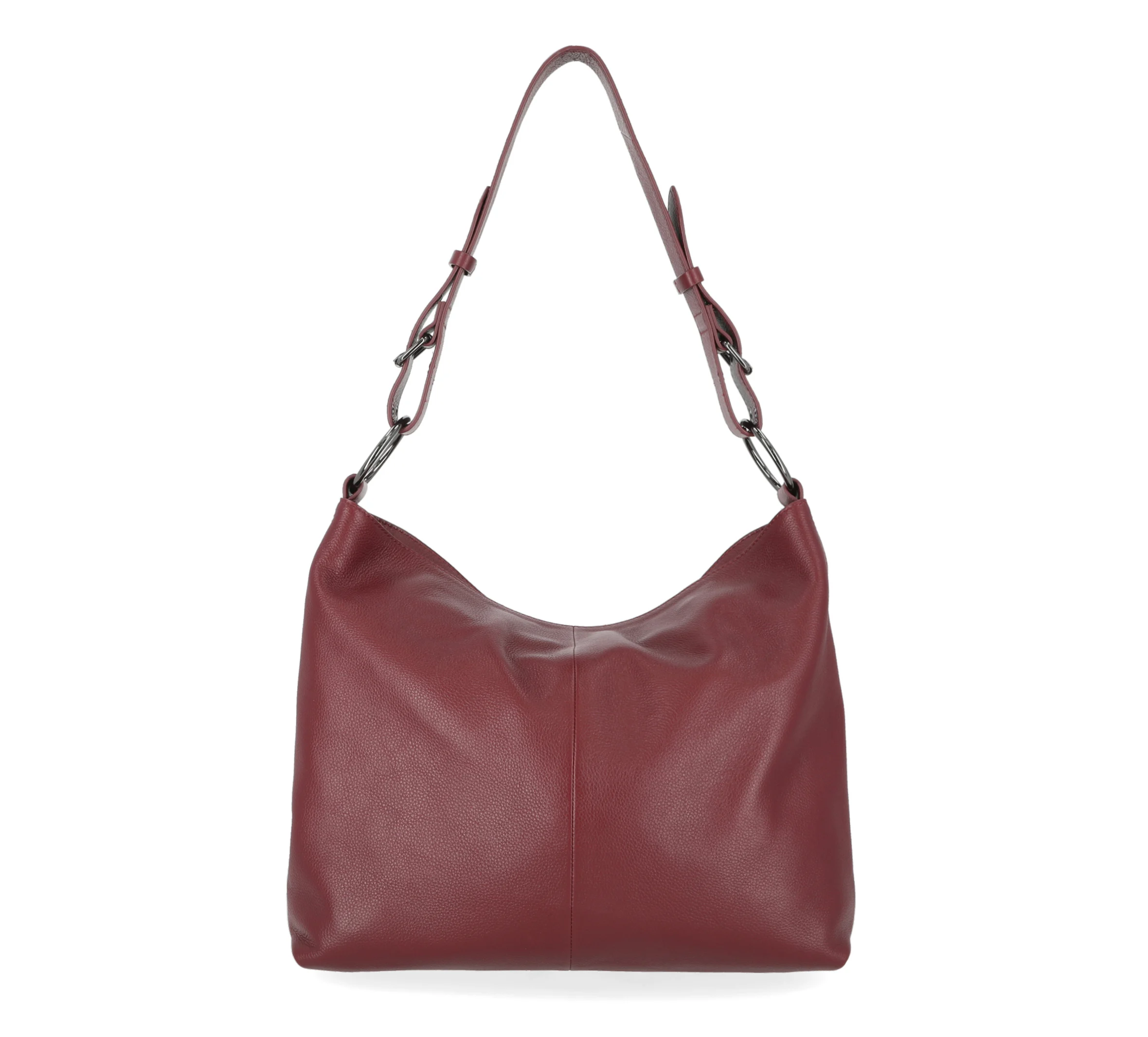 Rebel Pebble H-D Bucket Hobo Bag - Oxblood