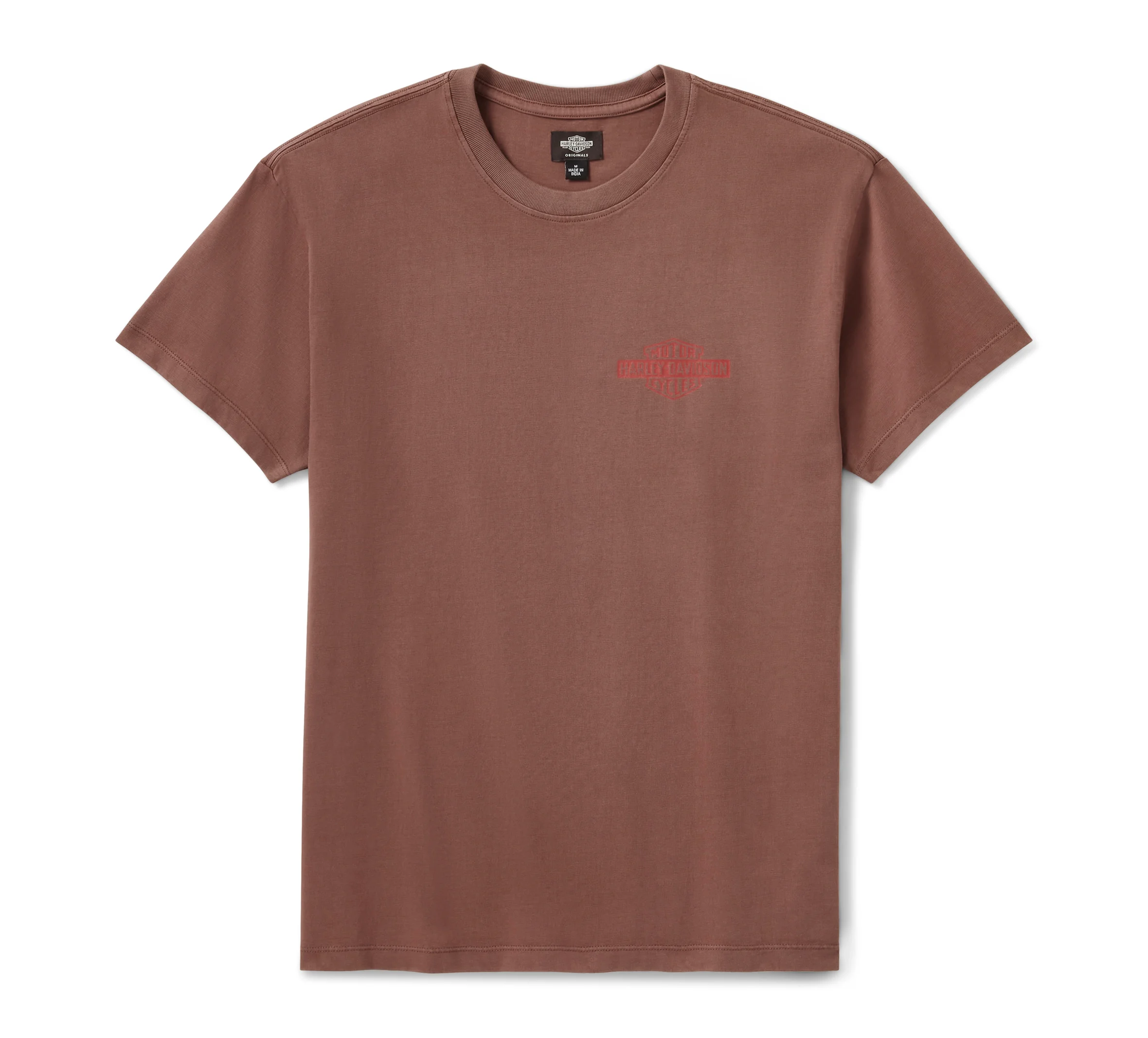 Men's HDMC OG Bar & Shield Standard T-Shirt - Brown Hide