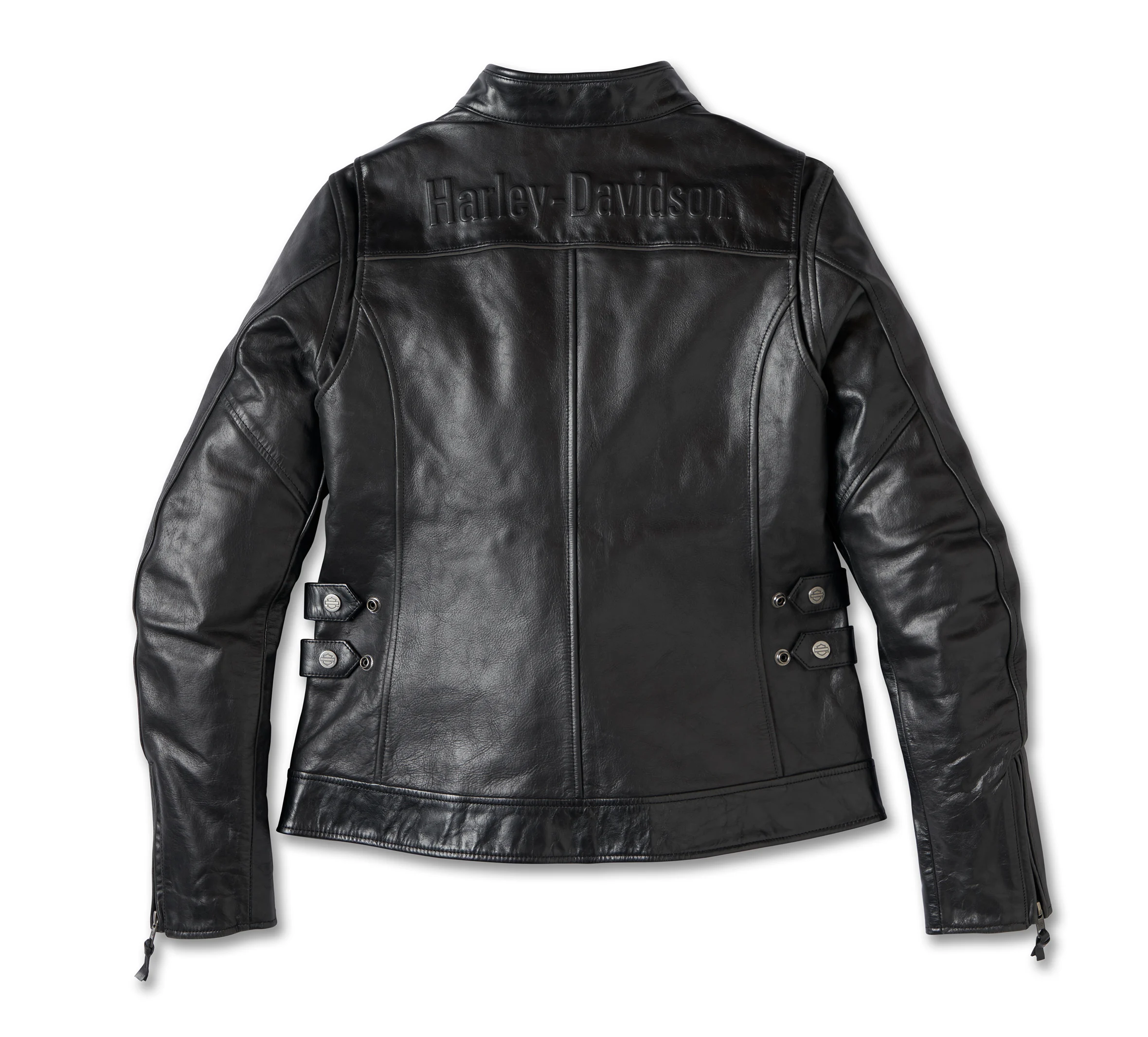 Women's H-D Flex Layering System Café Racer Leather Riding Jacket Outer Layer
