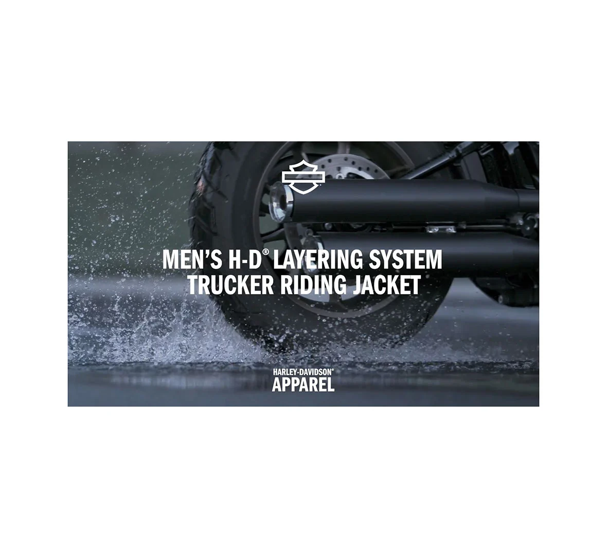 Men's H-D Flex Layering System Trucker Riding Jacket