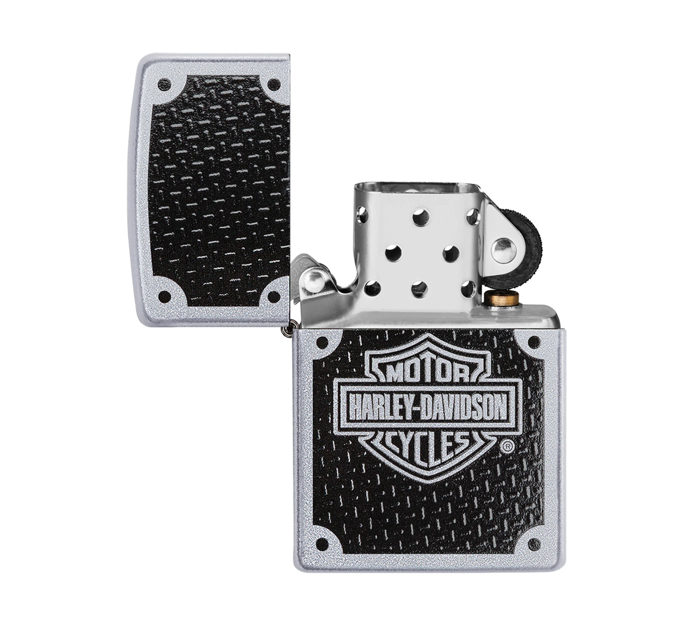 Harley Davidson Texture Chrome Windproof Lighter