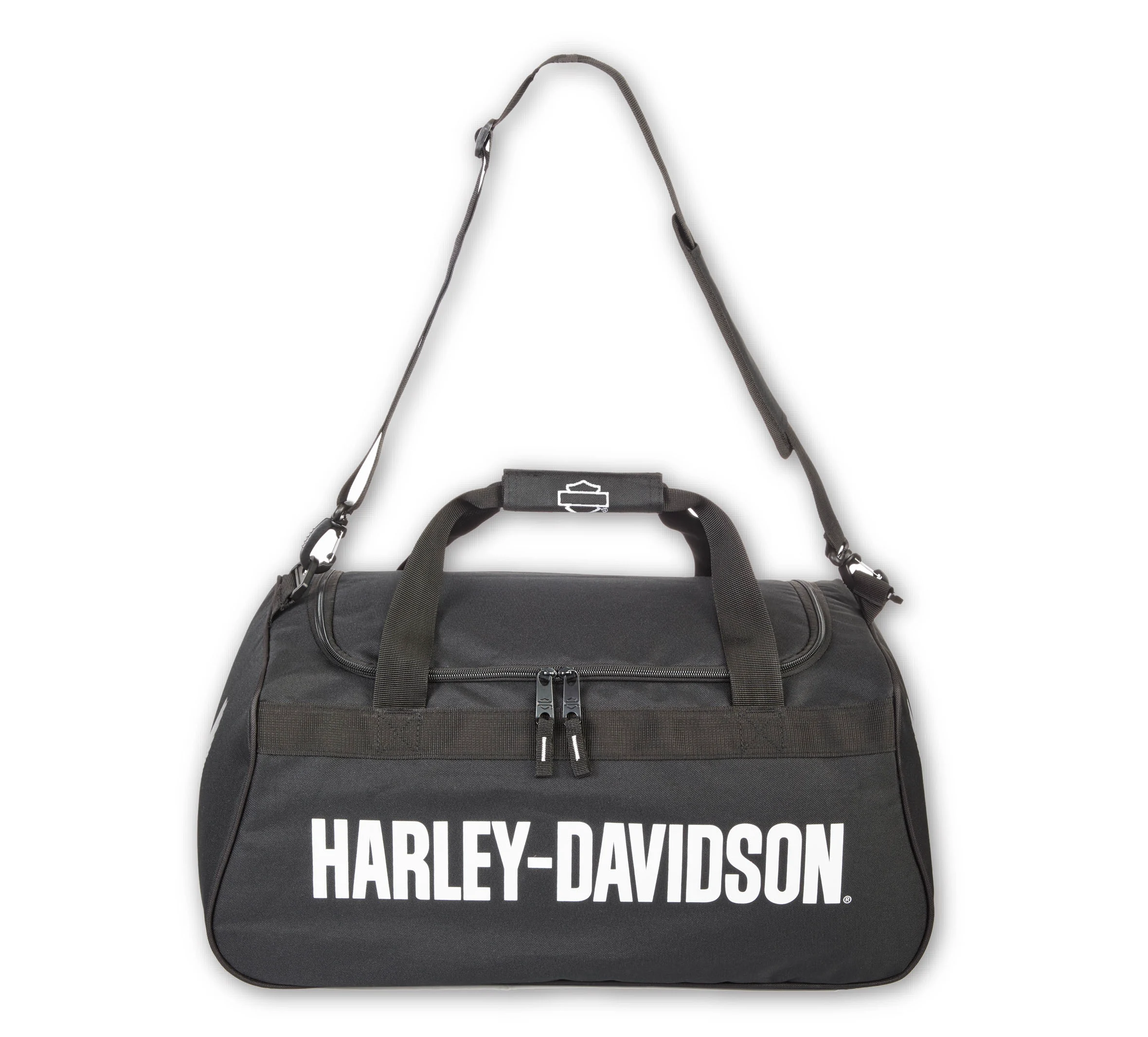 Eagle Logo Duffel in Black/White
