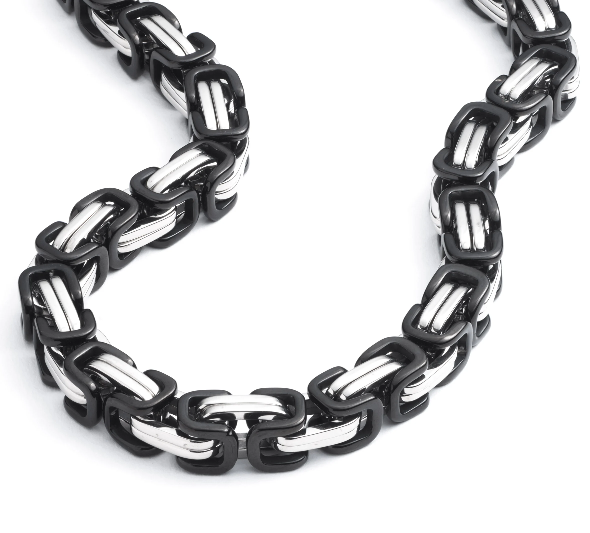 Men's Twotone Interlocked Link 22" Chain Necklace