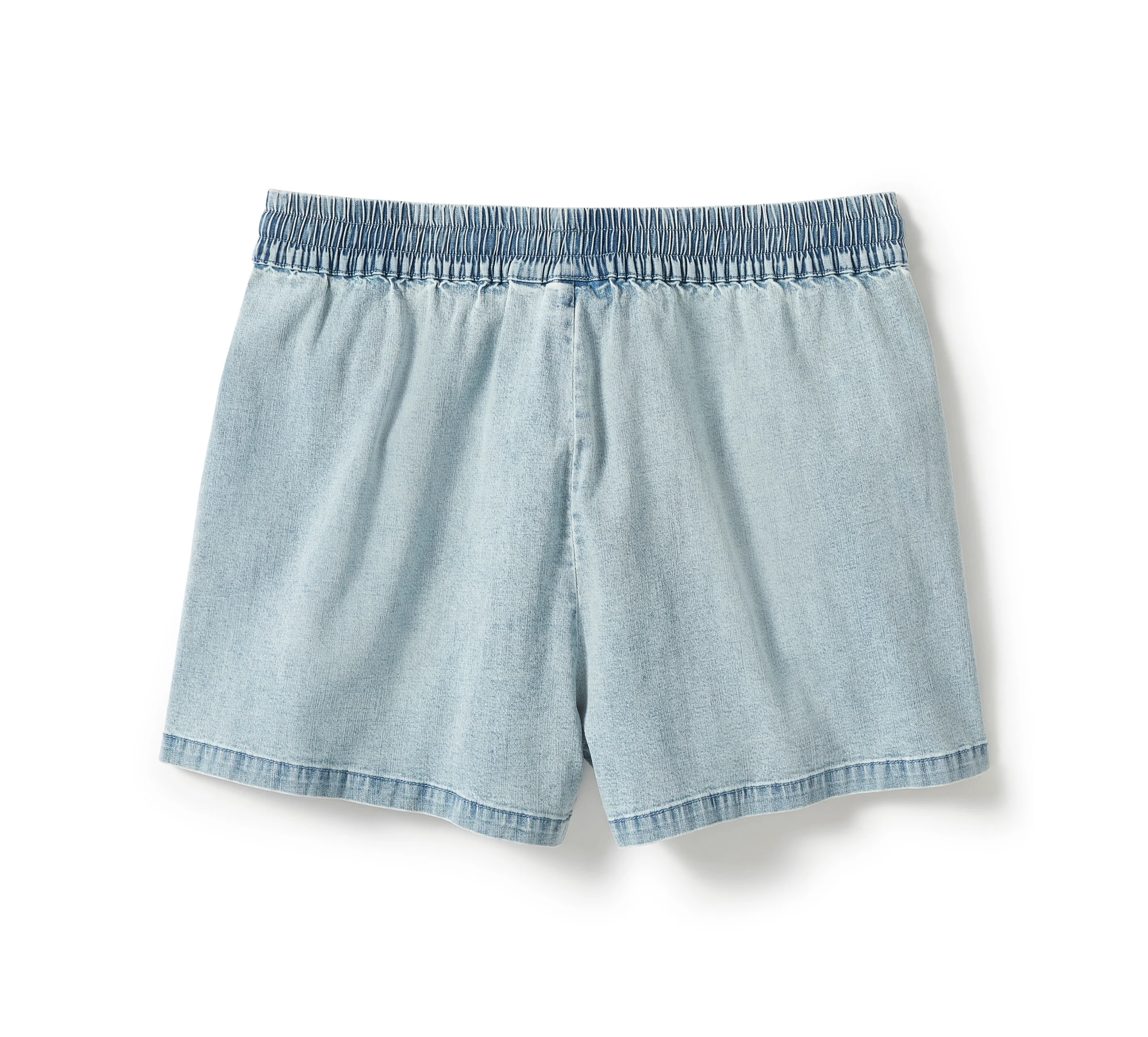 Women's Essential Denim Short - Washed Light Indigo Denim