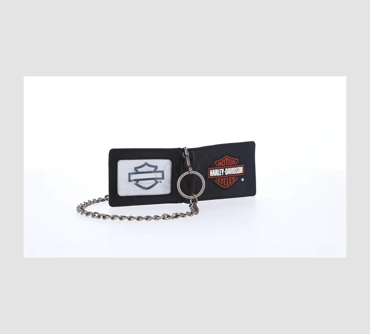 Bar & Shield Front Pocket Wallet With Chain